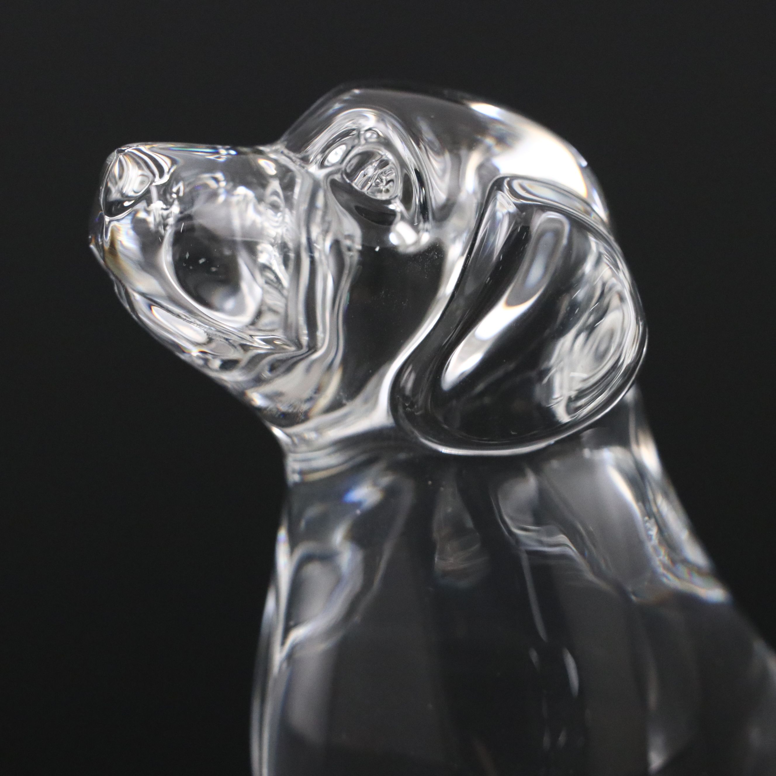 Steuben Art Glass "Loyal Companion" Dog Figurine