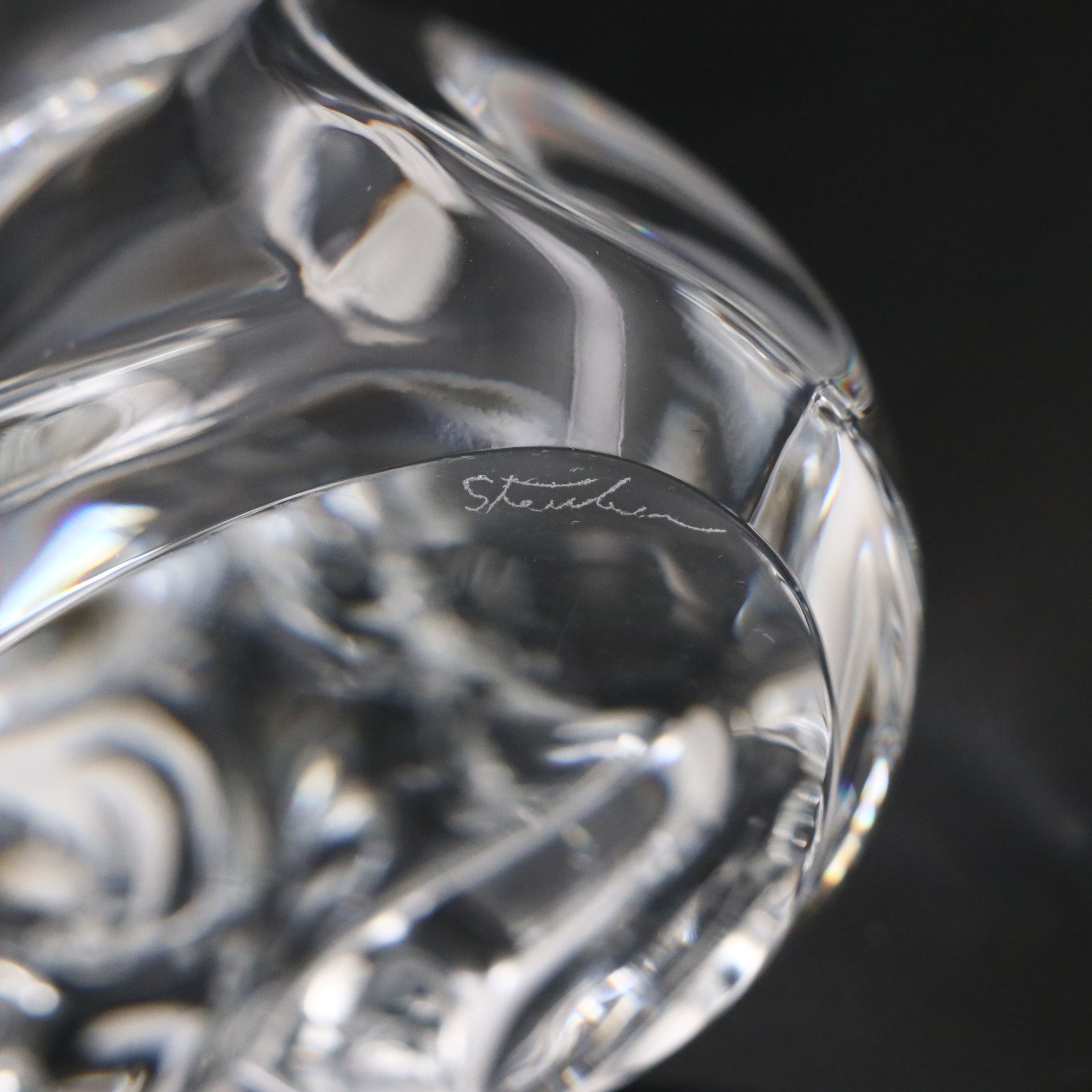 Steuben Art Glass "Loyal Companion" Dog Figurine