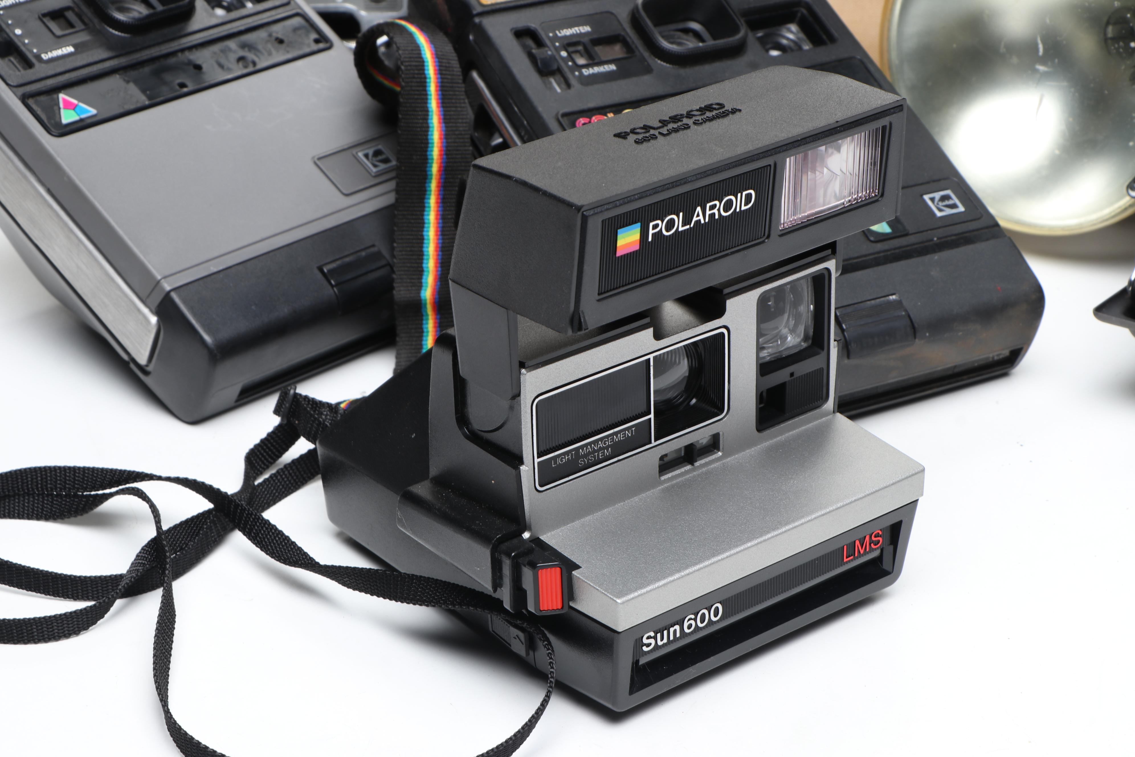 Vintage Polaroid and Kodak Instant Cameras