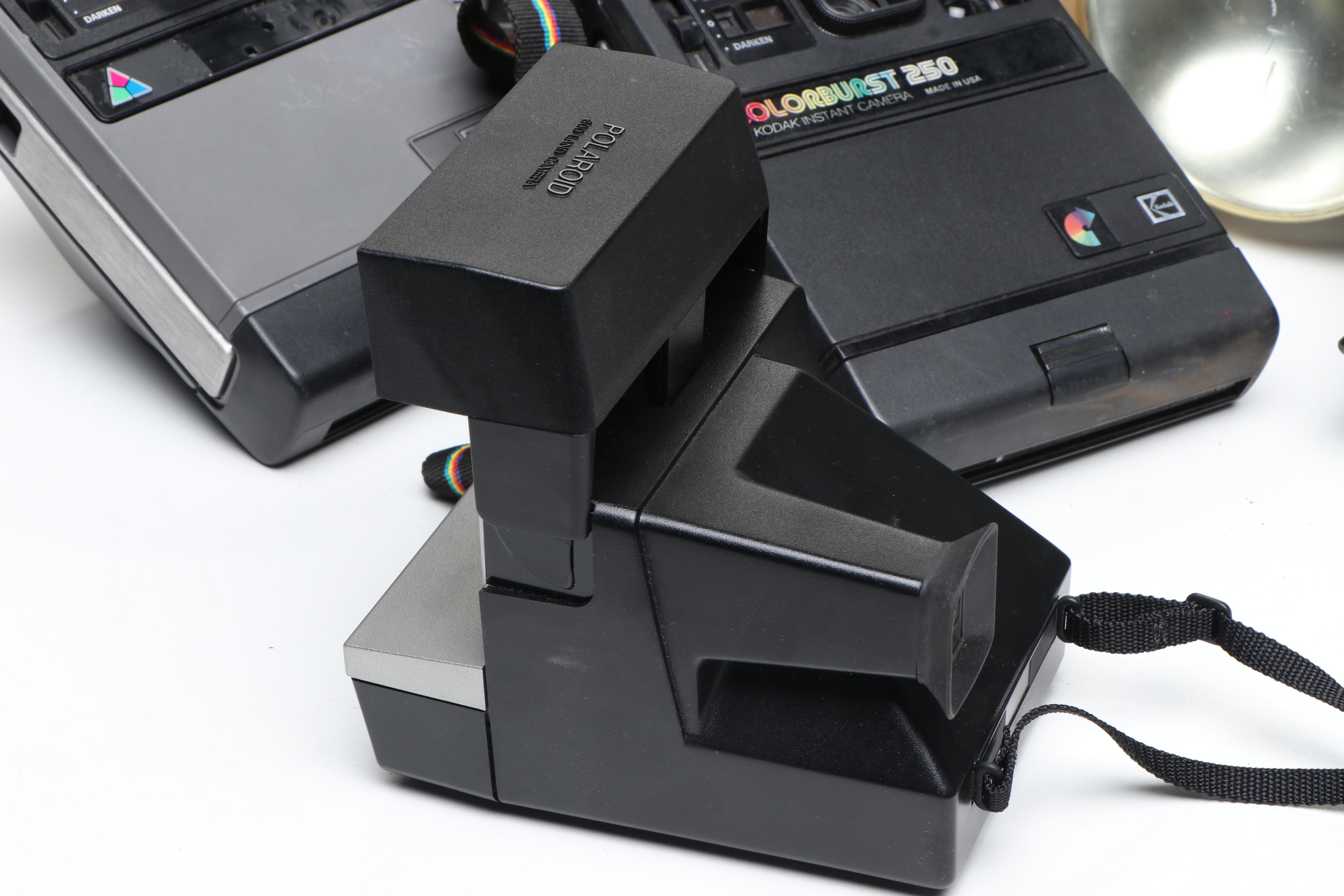 Vintage Polaroid and Kodak Instant Cameras