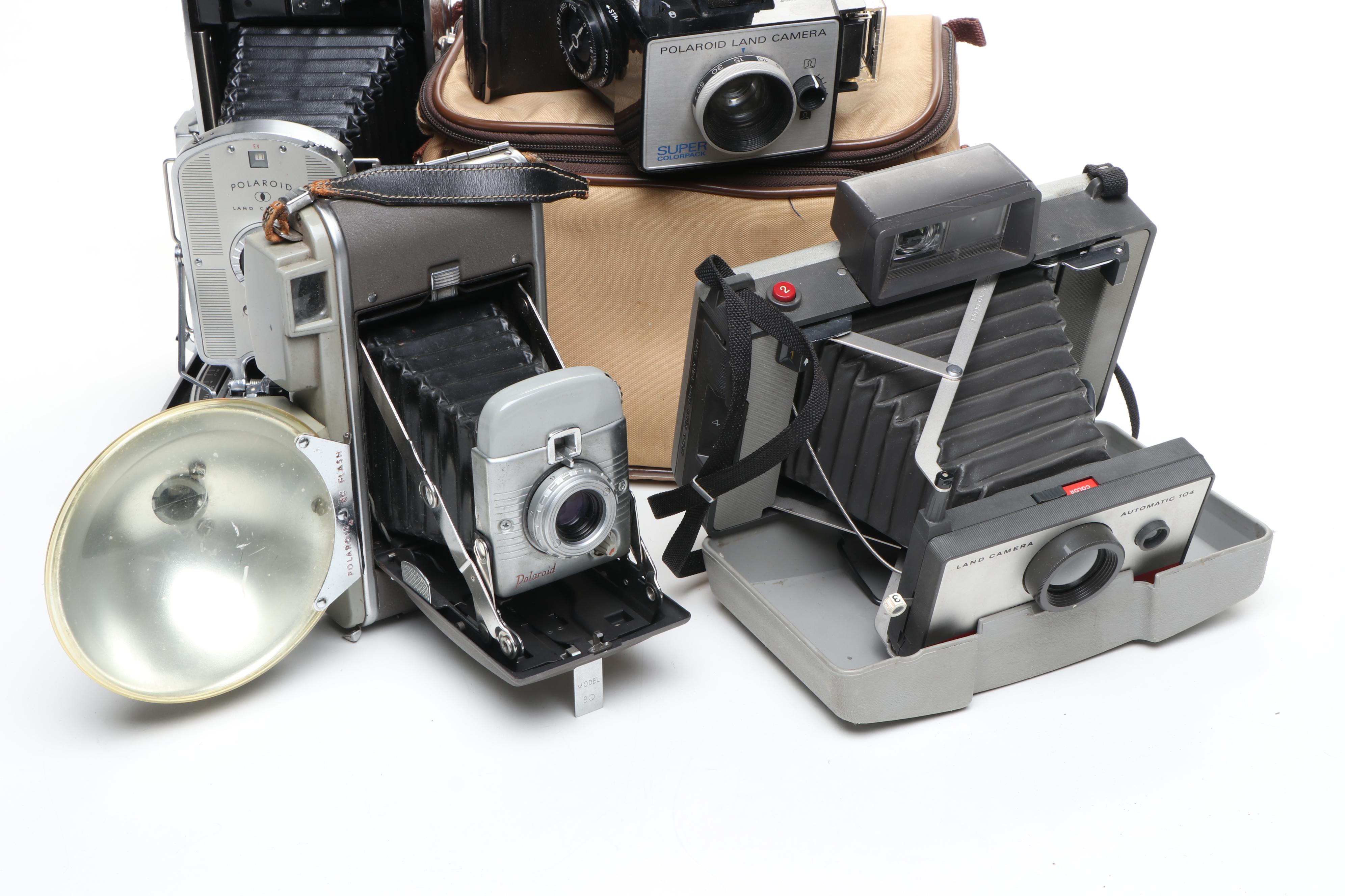 Vintage Polaroid and Kodak Instant Cameras