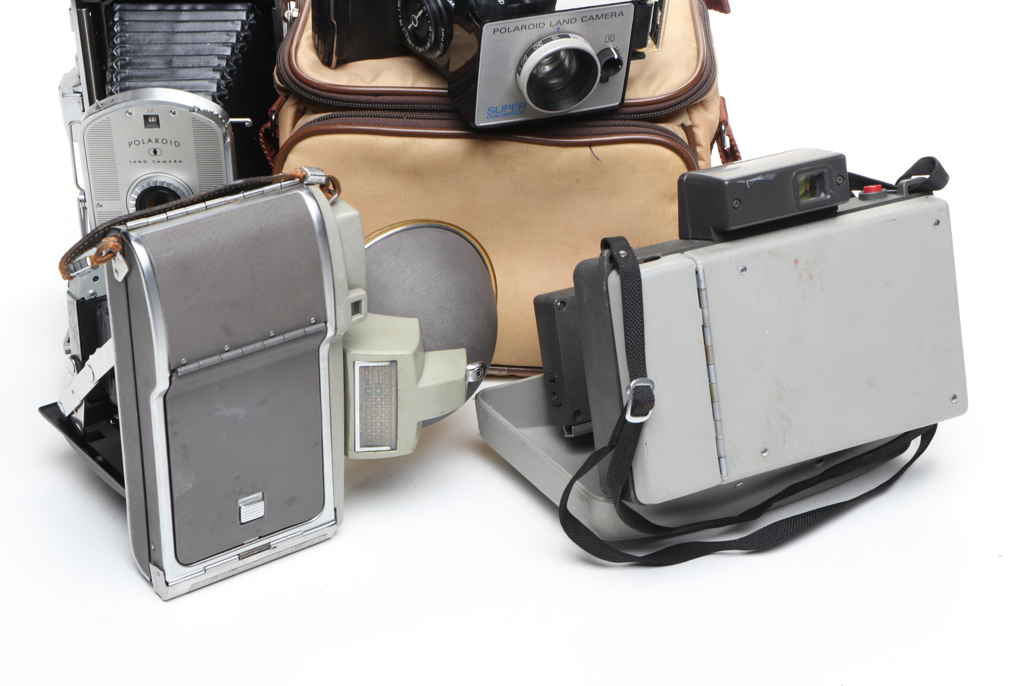 Vintage Polaroid and Kodak Instant Cameras
