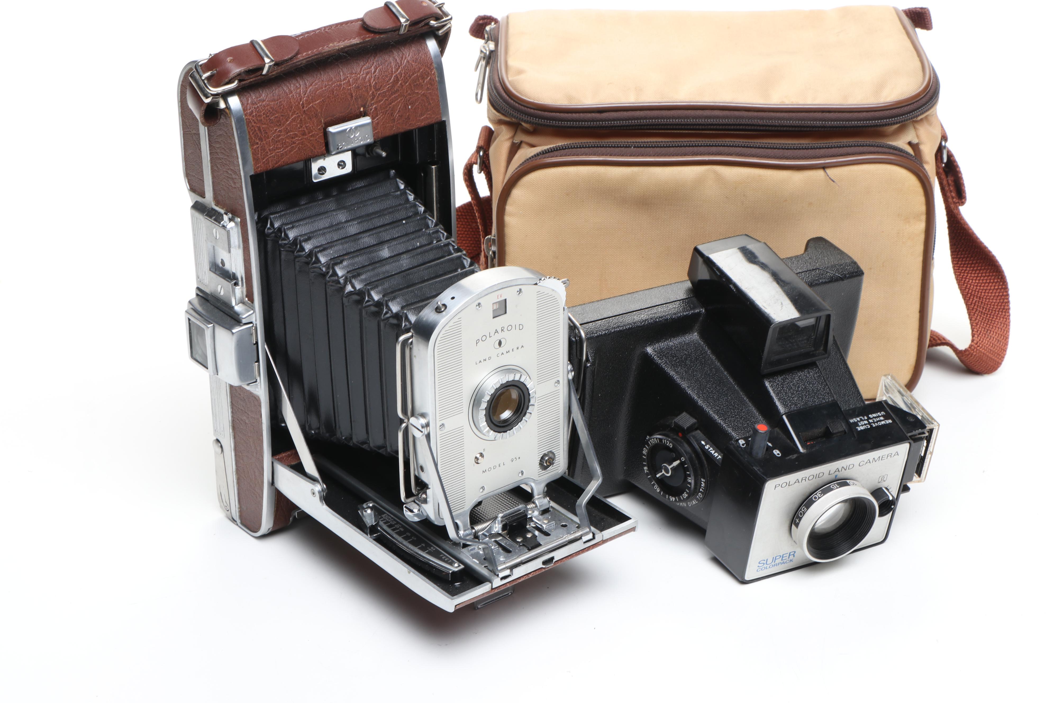 Vintage Polaroid and Kodak Instant Cameras