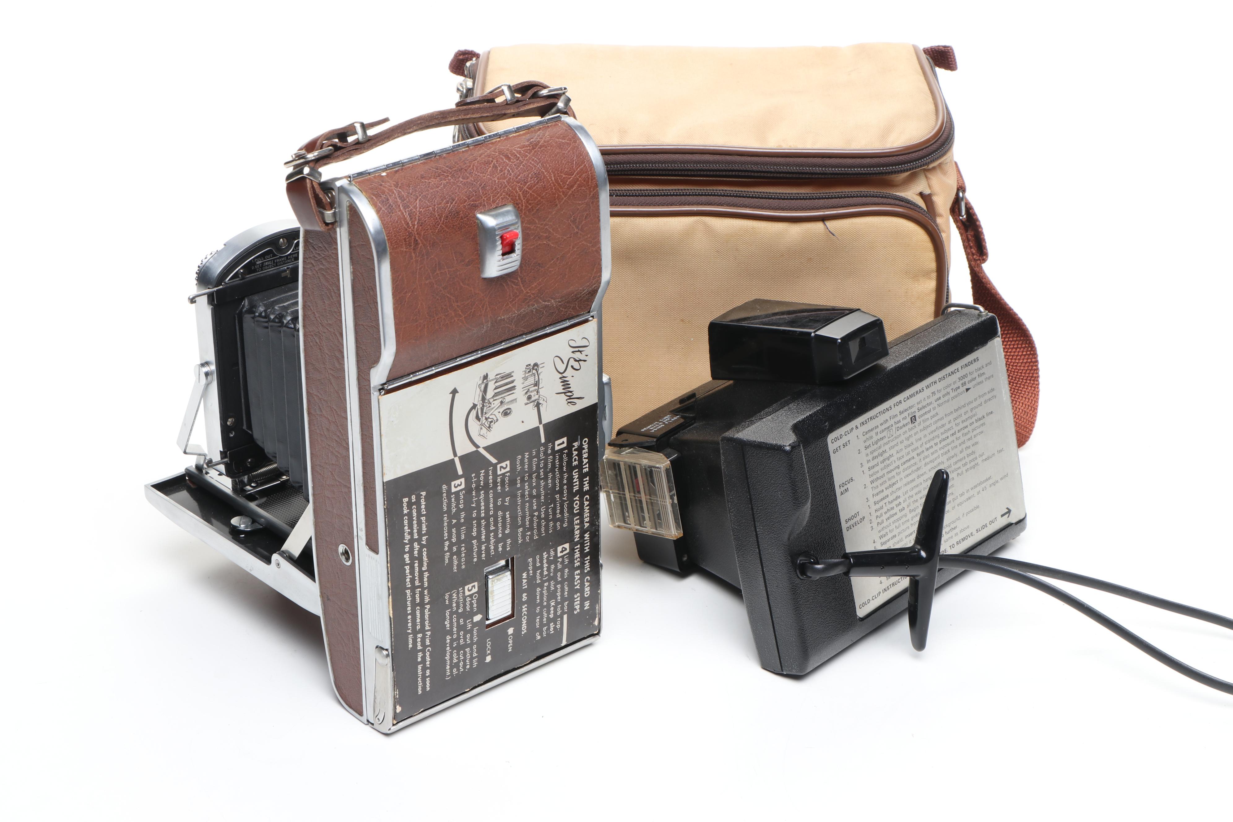 Vintage Polaroid and Kodak Instant Cameras