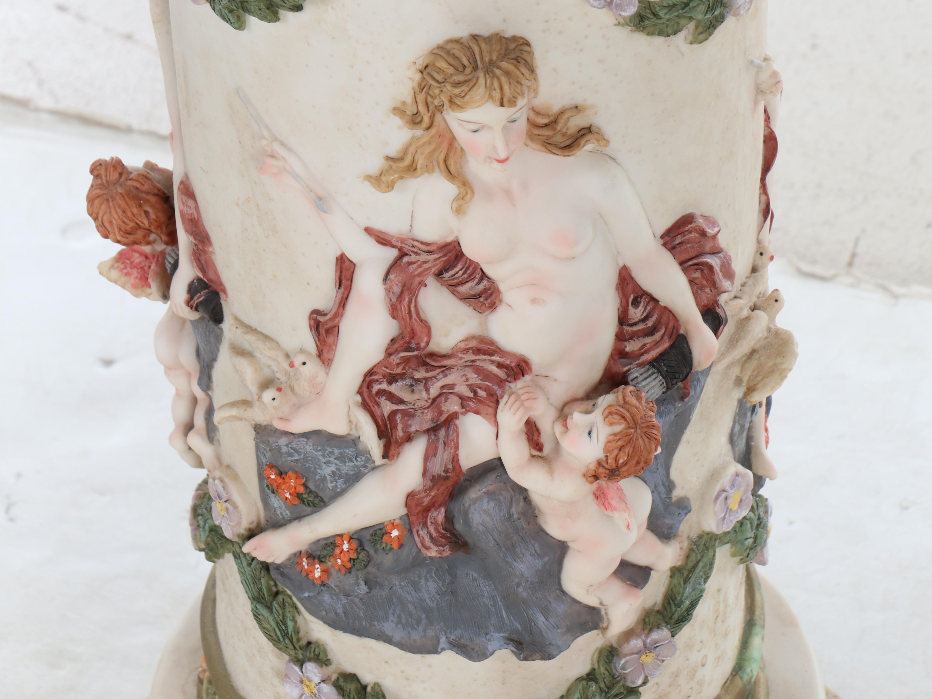 Italian Baroque Style Pedestal Stand, Late 20th Century