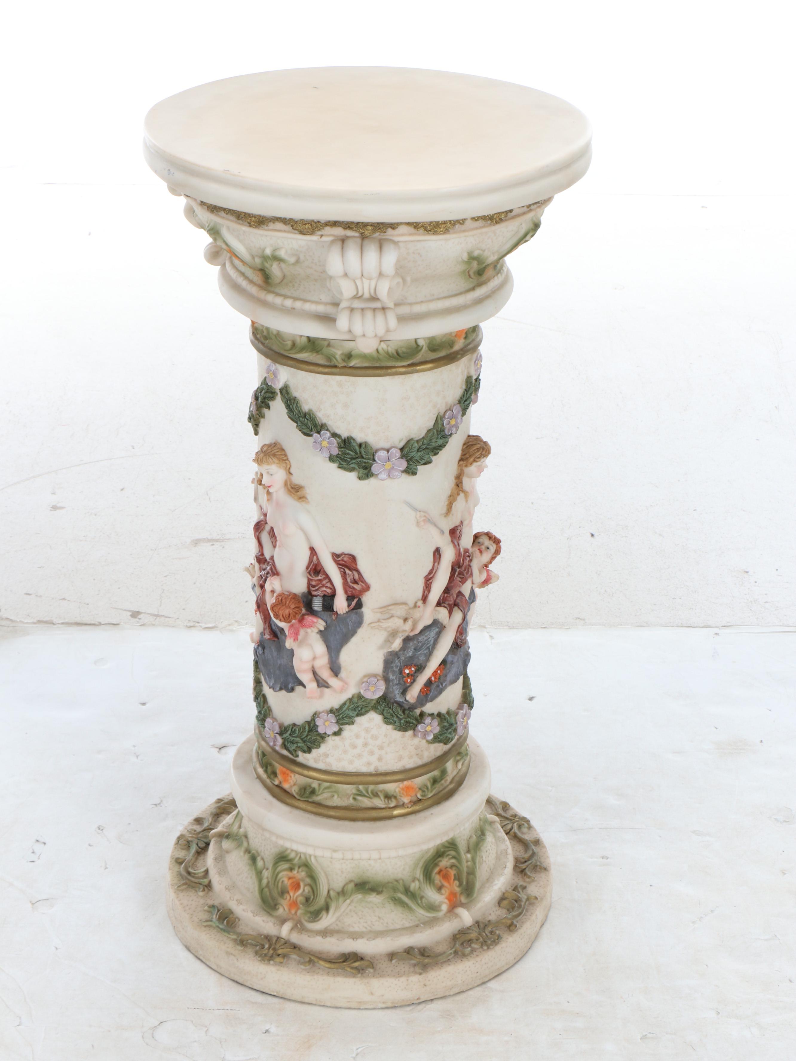 Italian Baroque Style Pedestal Stand, Late 20th Century
