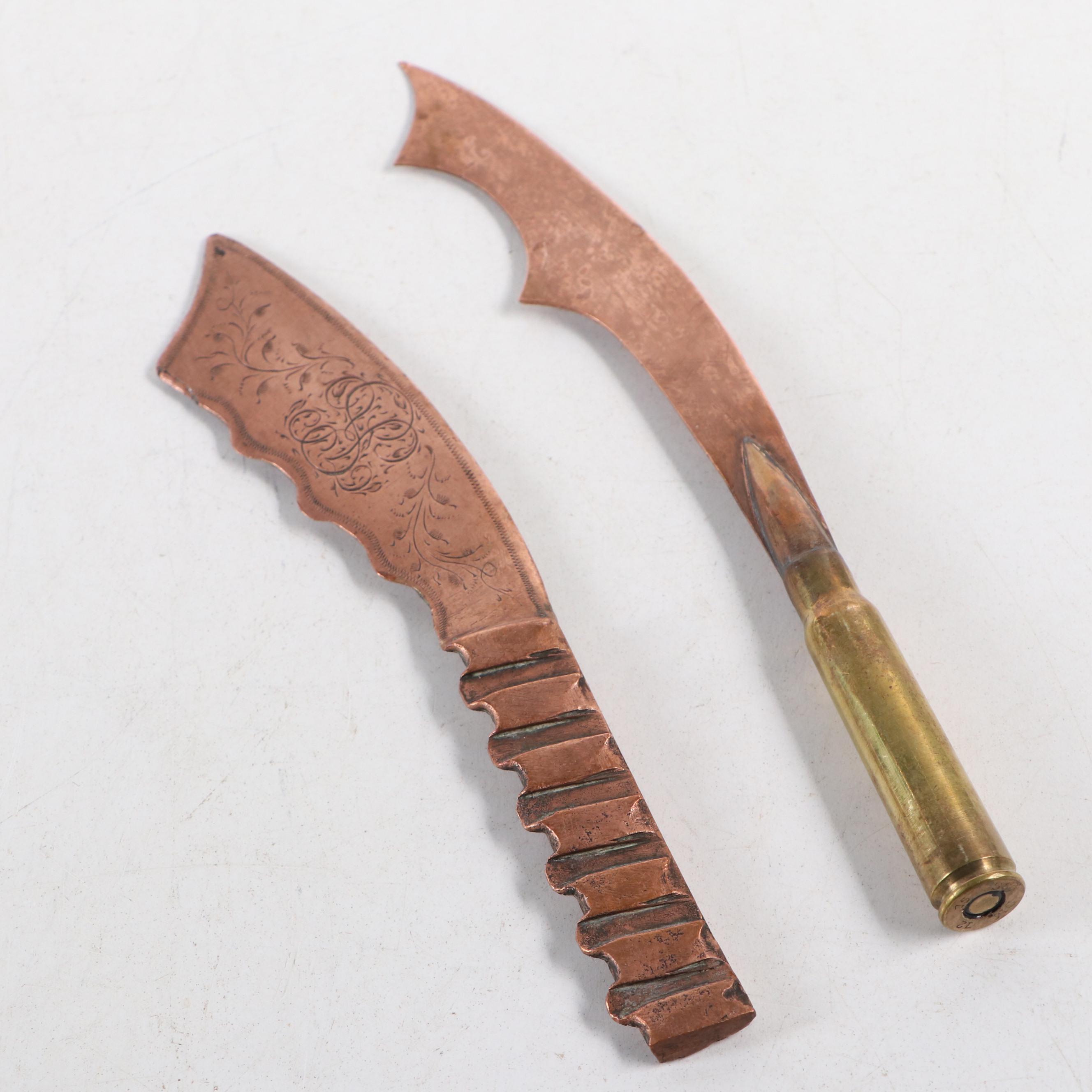 WWI French Trench Art Letter Openers