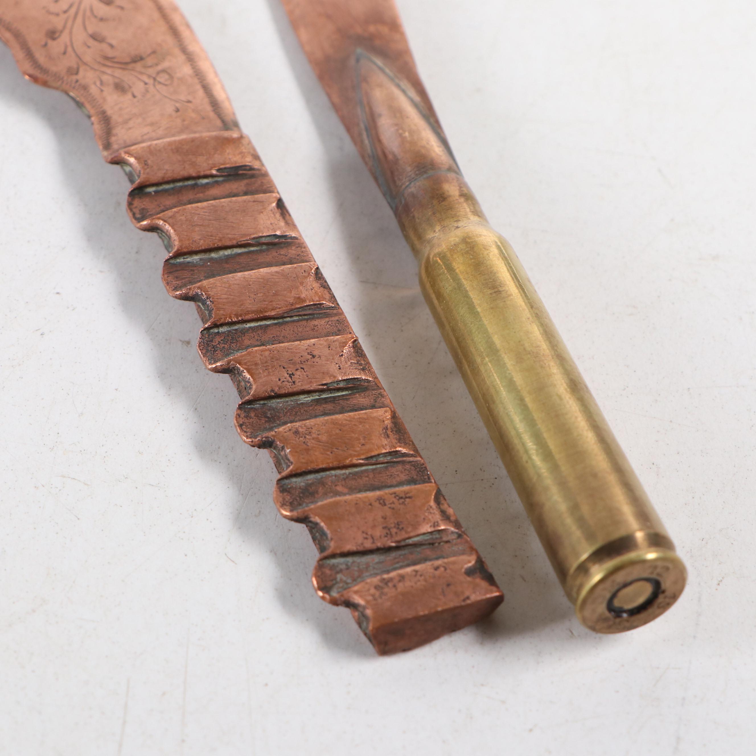 WWI French Trench Art Letter Openers