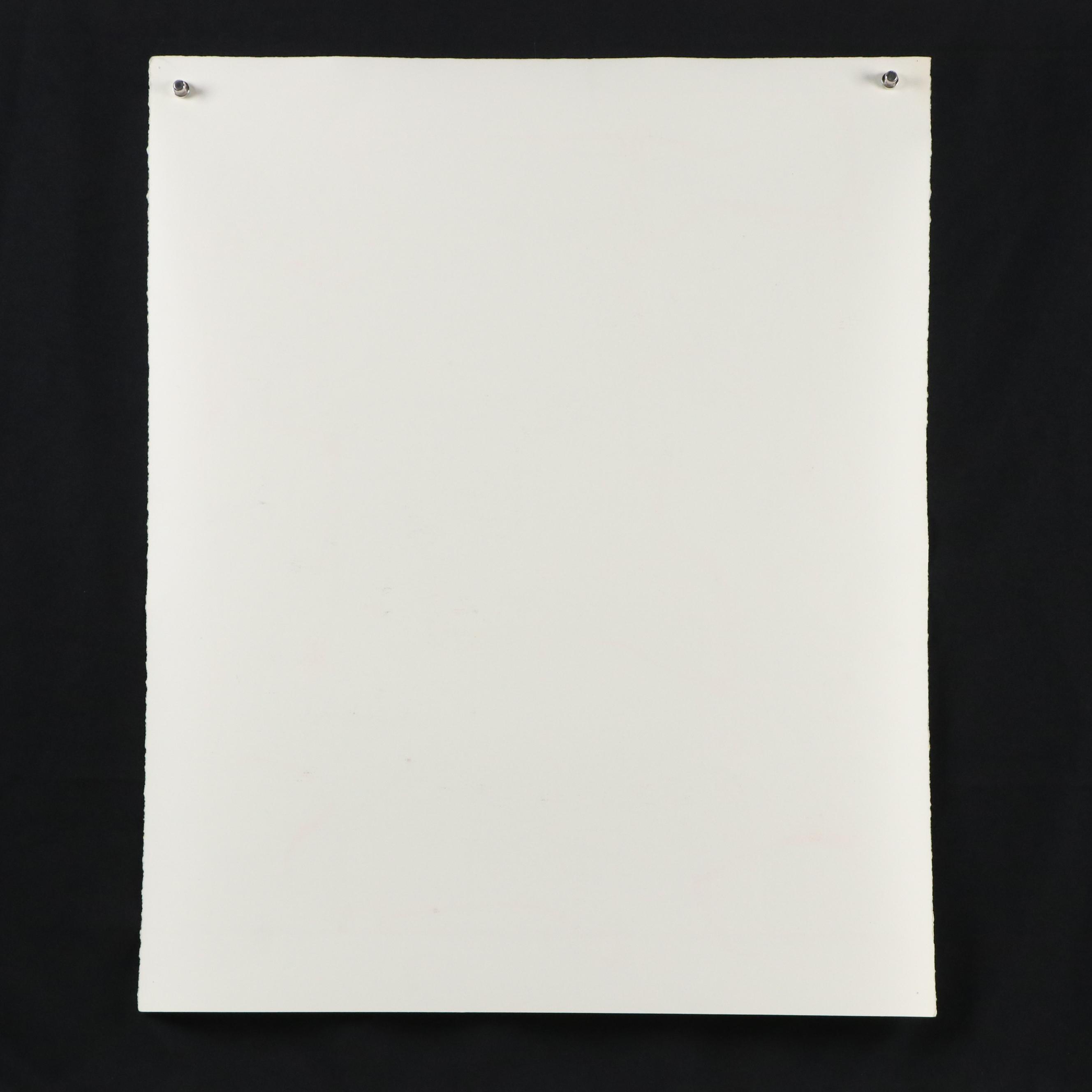 Harry Hilson Abstract Mixed Media Composition, 1981