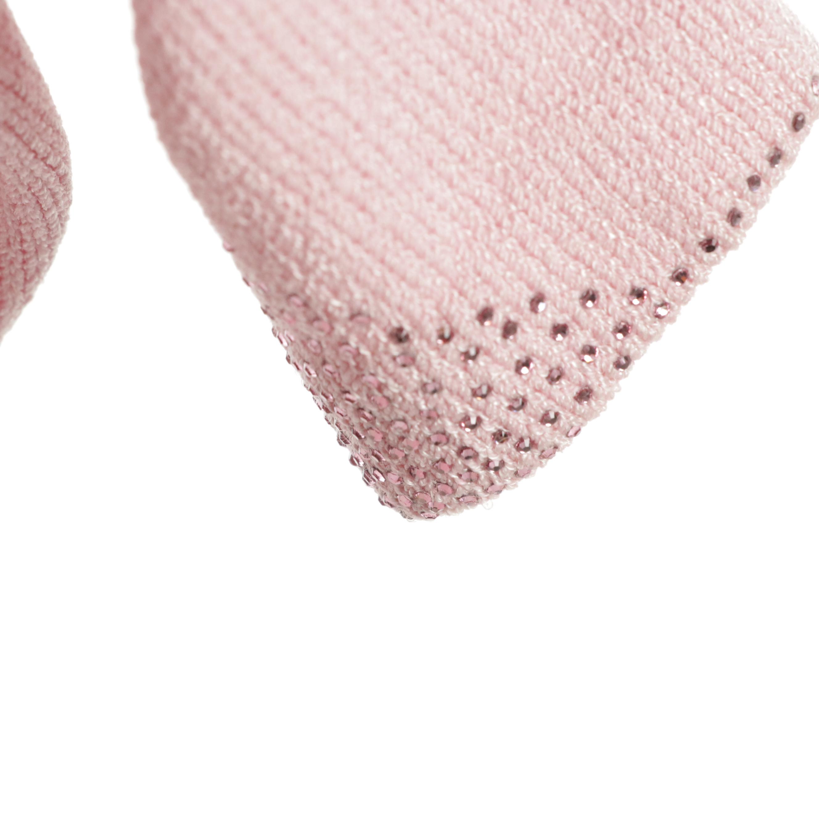 St. John Collection Pink Knit Embellished Pantsuit