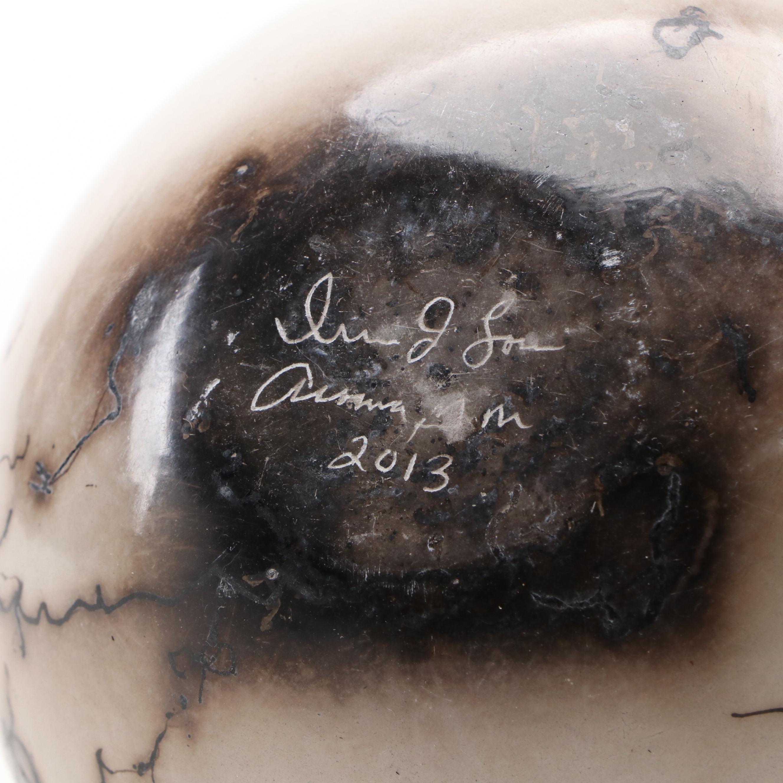 Irvin J. Louis Acoma Horsehair Pot