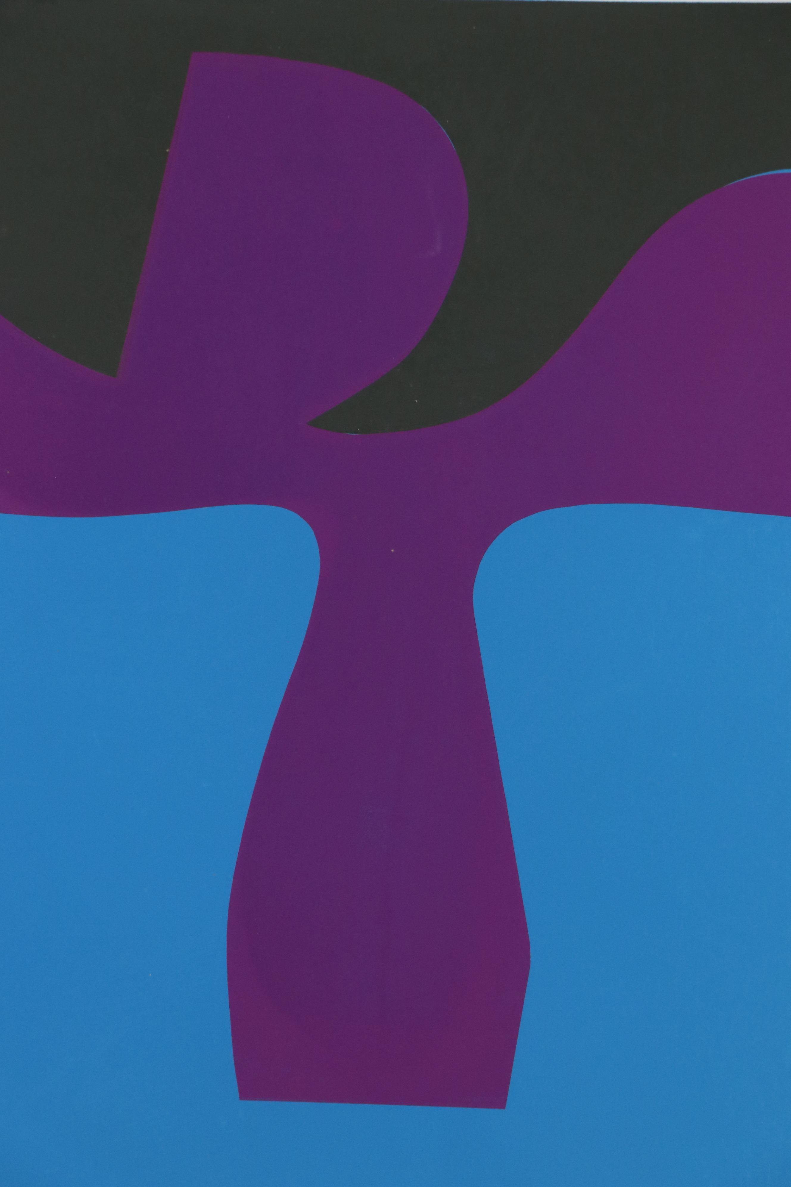 Harry Hilson Abstract Serigraph "Structure Series #47," 1973
