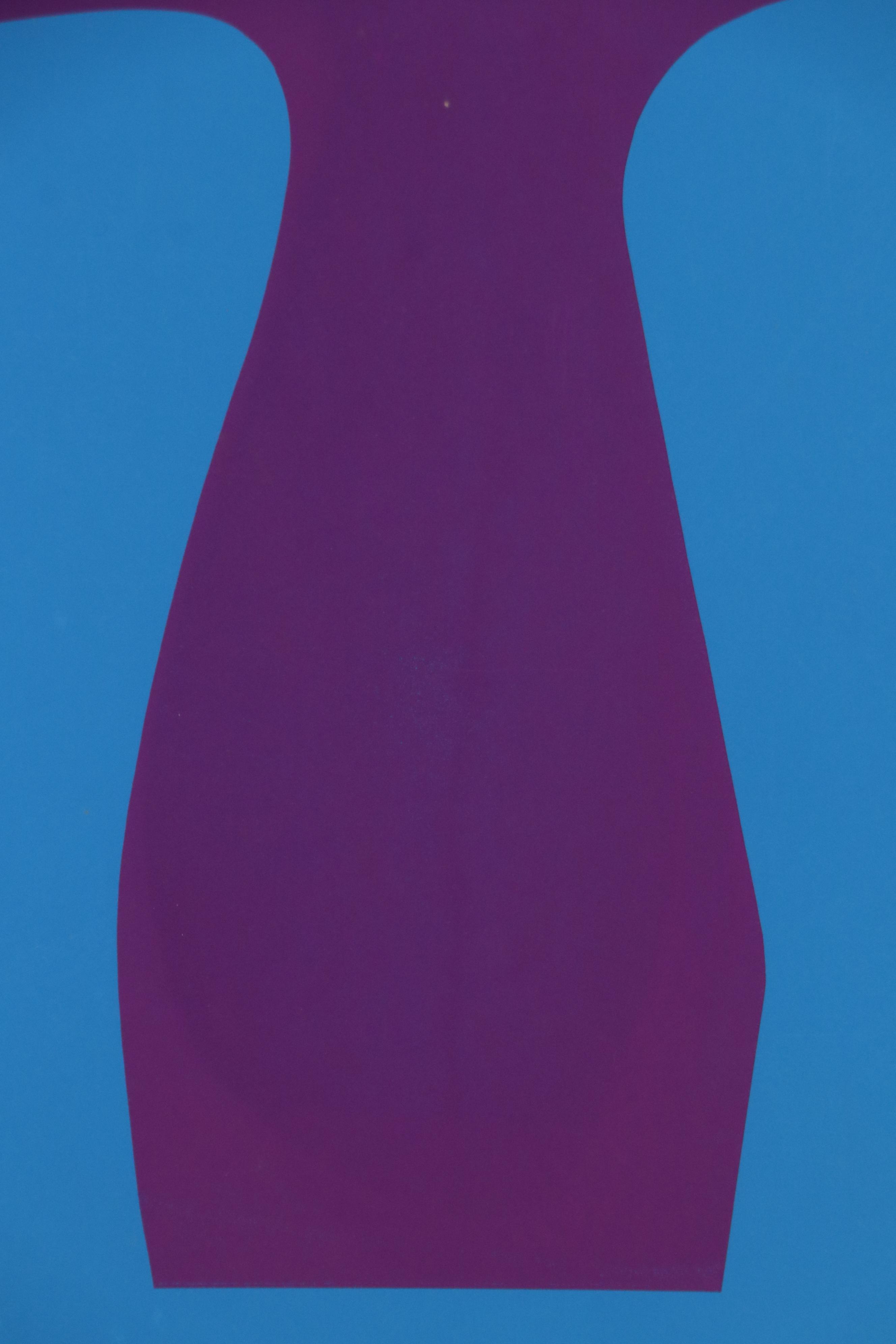 Harry Hilson Abstract Serigraph "Structure Series #47," 1973