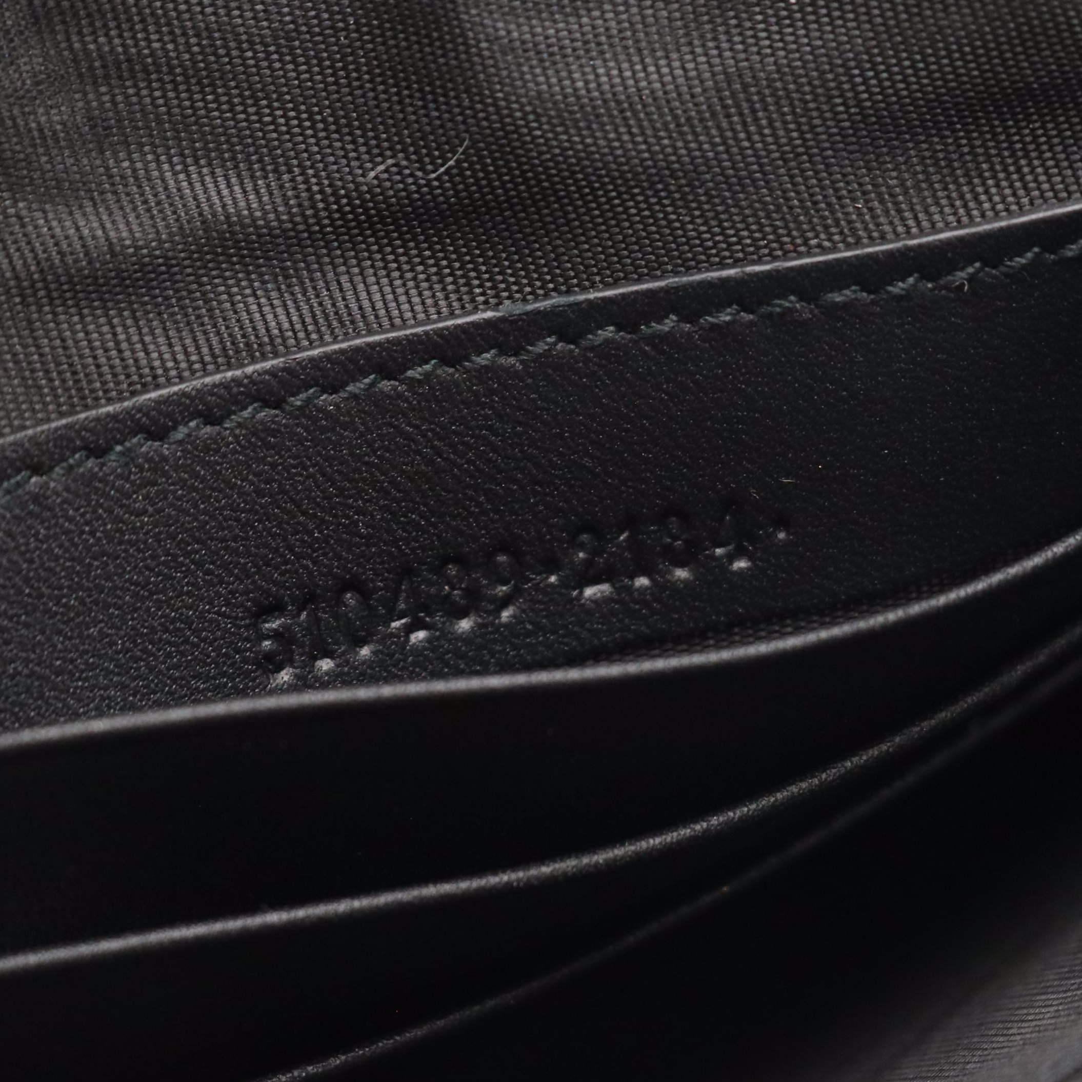 Gucci ''GUCCY'' Zip Wristlet Clutch in Star Printed Calfskin Leather, With Box