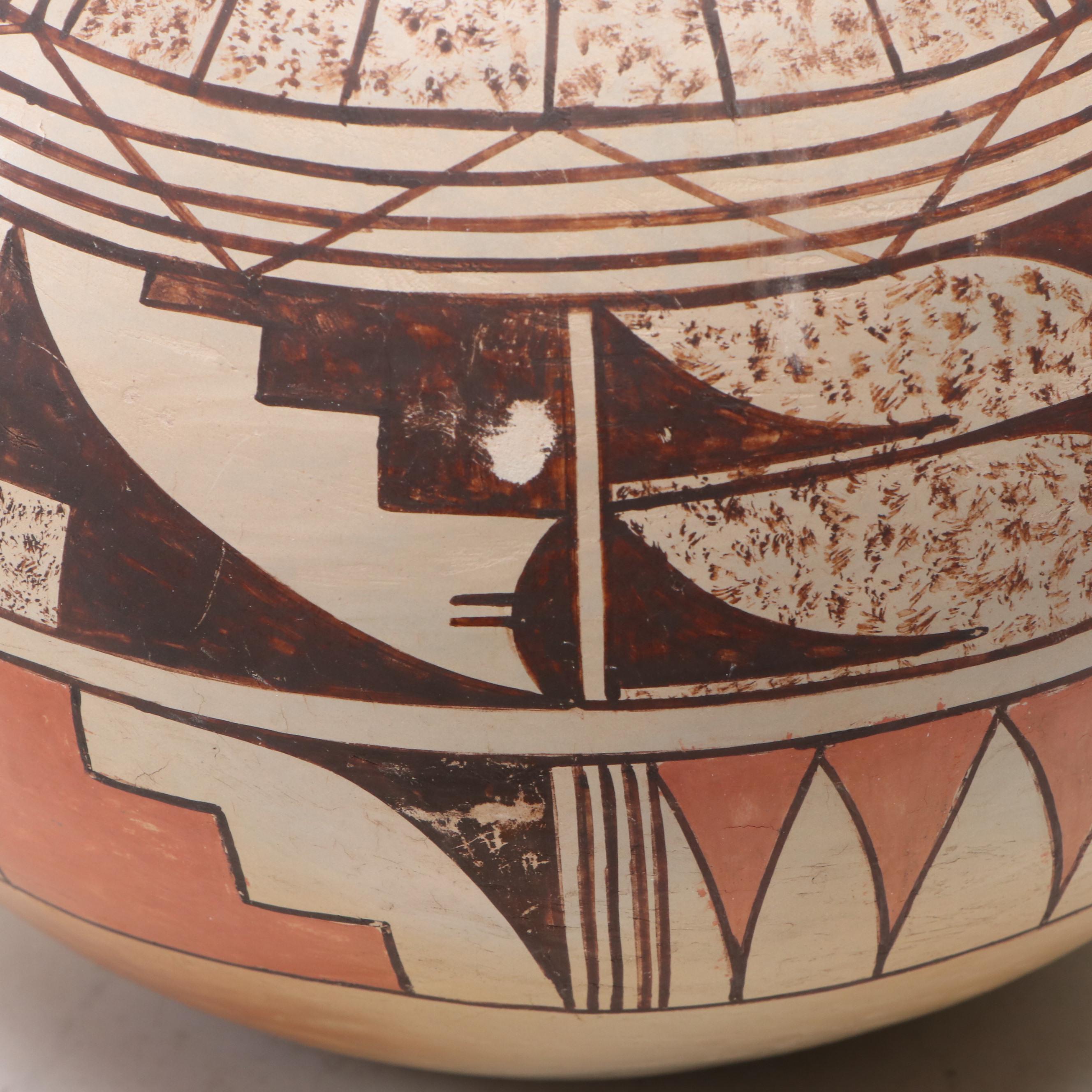 Steven Mutz Hopi-Tewa Ceramic Seed Pot