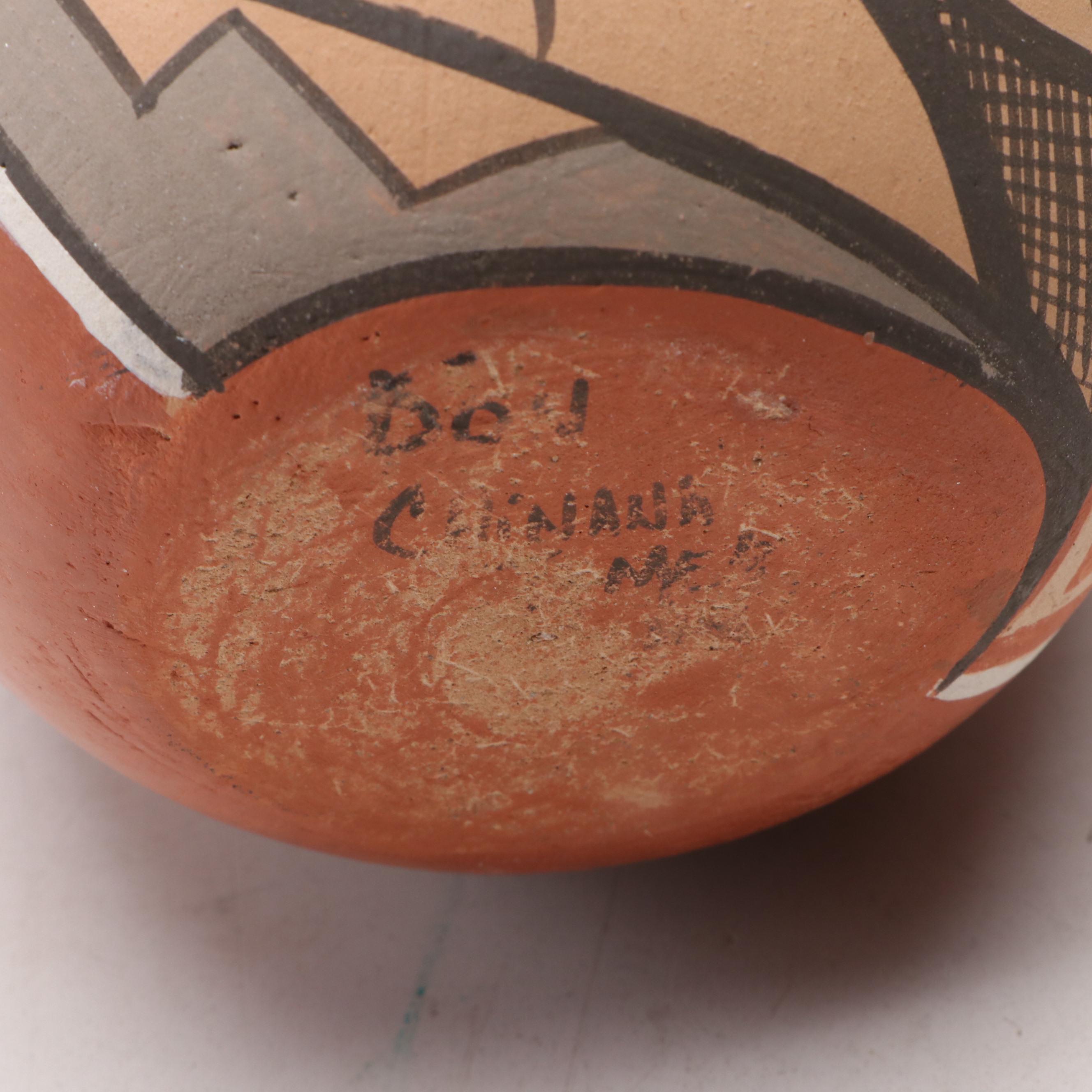 Don Chinana Jemez Pueblo Ceramic Seed Pot