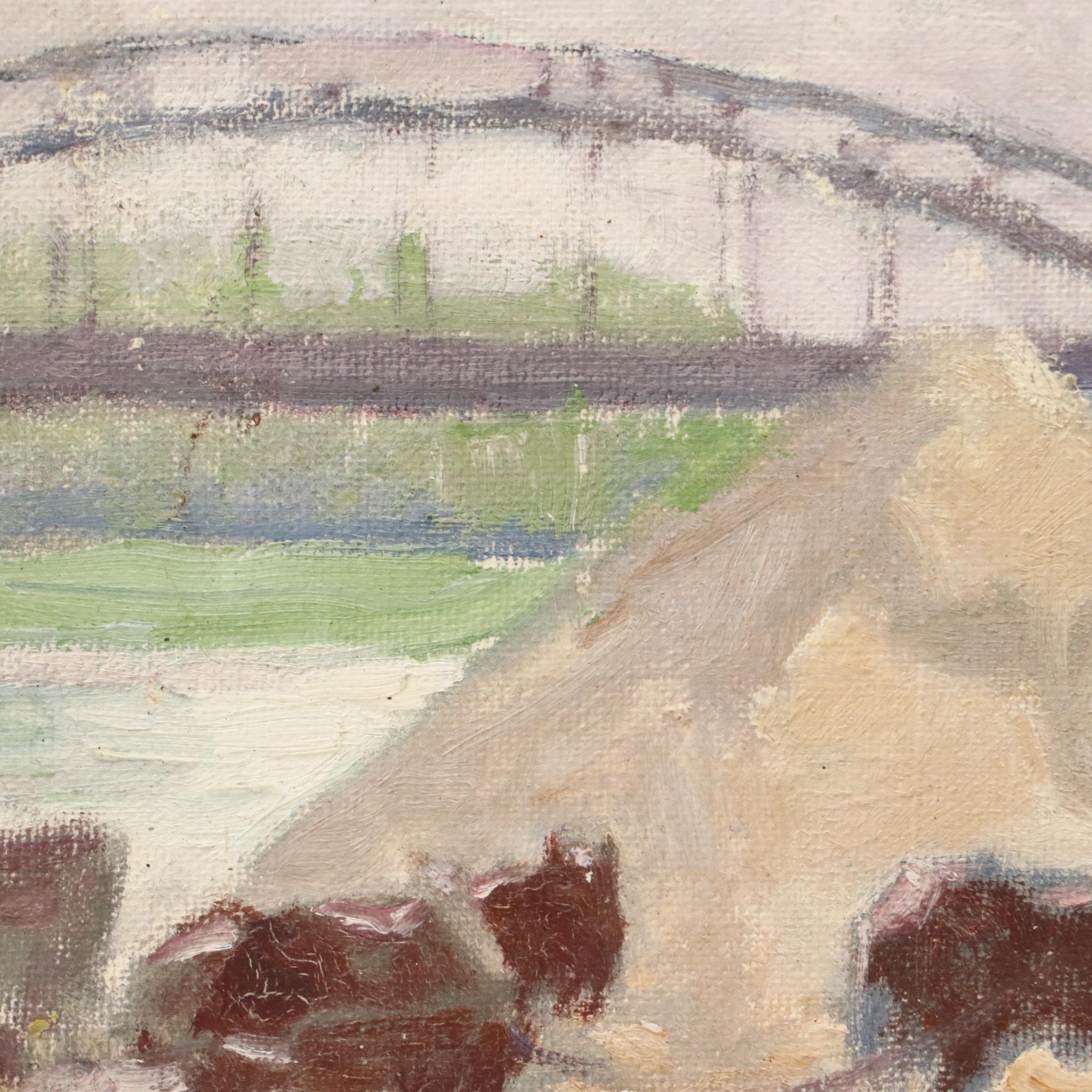 Oil Painting Attributed to Georges Souillet, Circa 1900