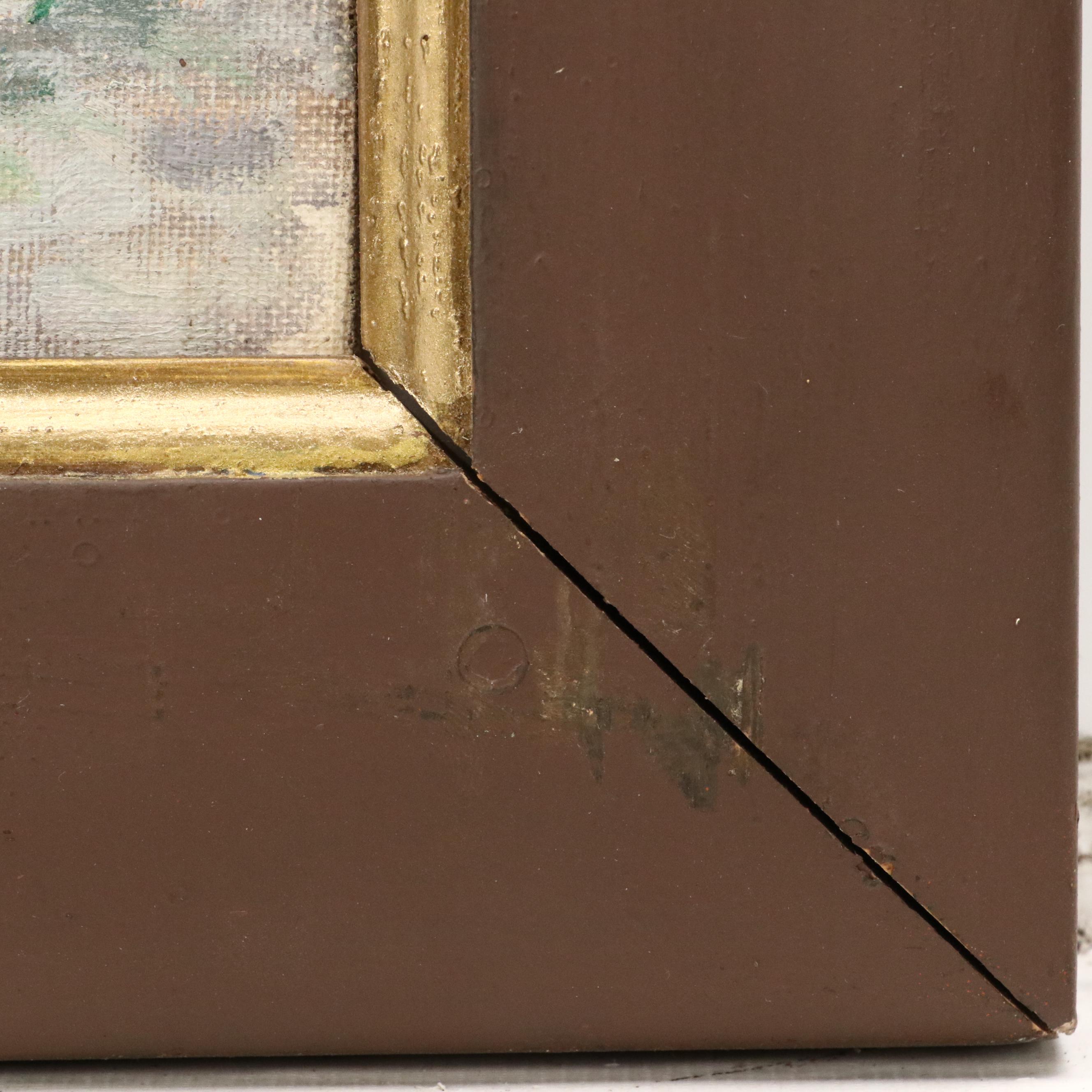 Oil Painting Attributed to Georges Souillet, Circa 1900