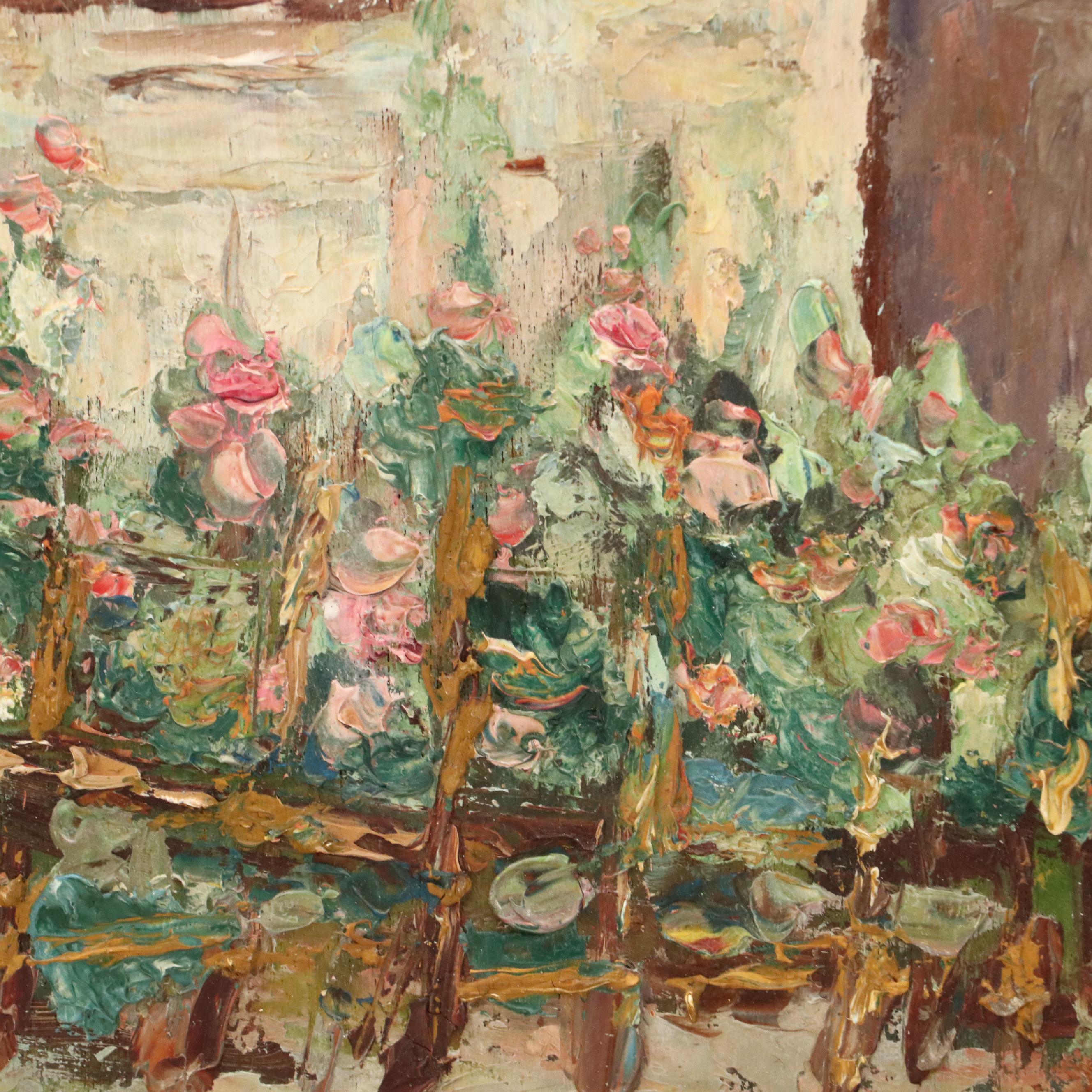 Oil Painting of Impressionist Provençal Scene, 20th Century