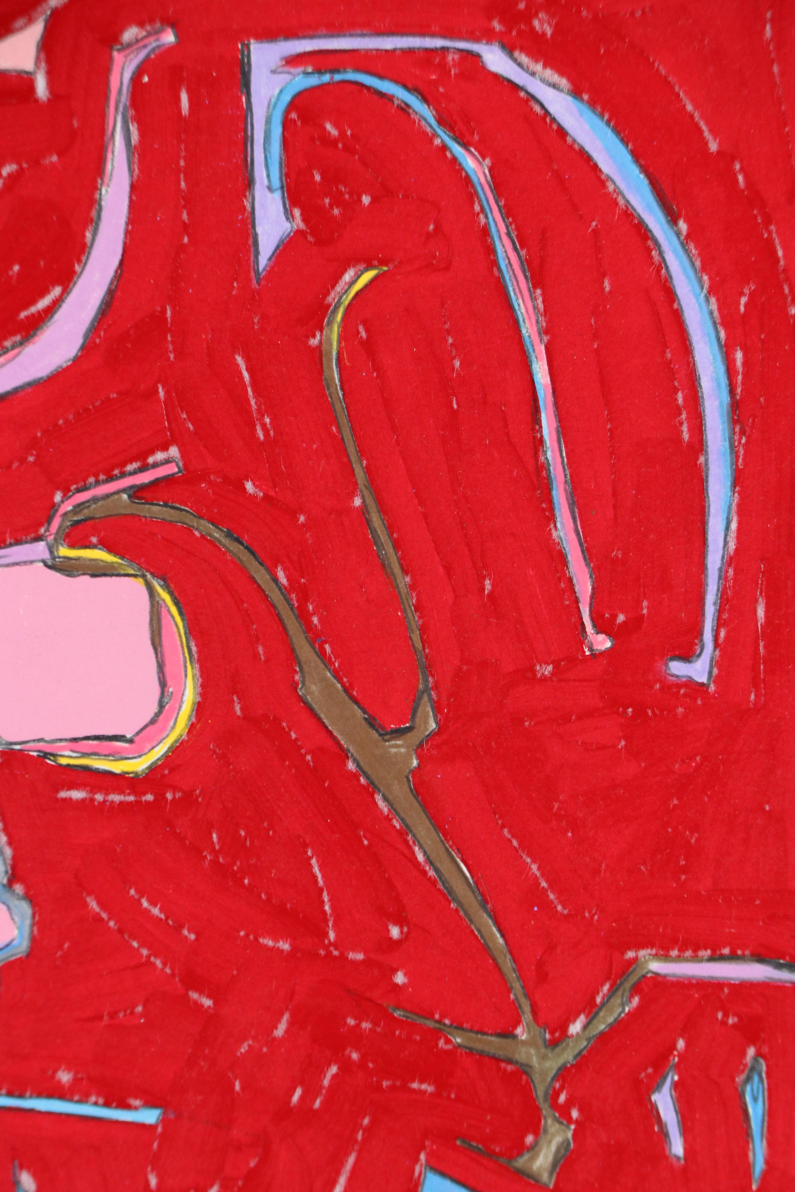 Harry Hilson Abstract Mixed Media Composition, Circa 1980