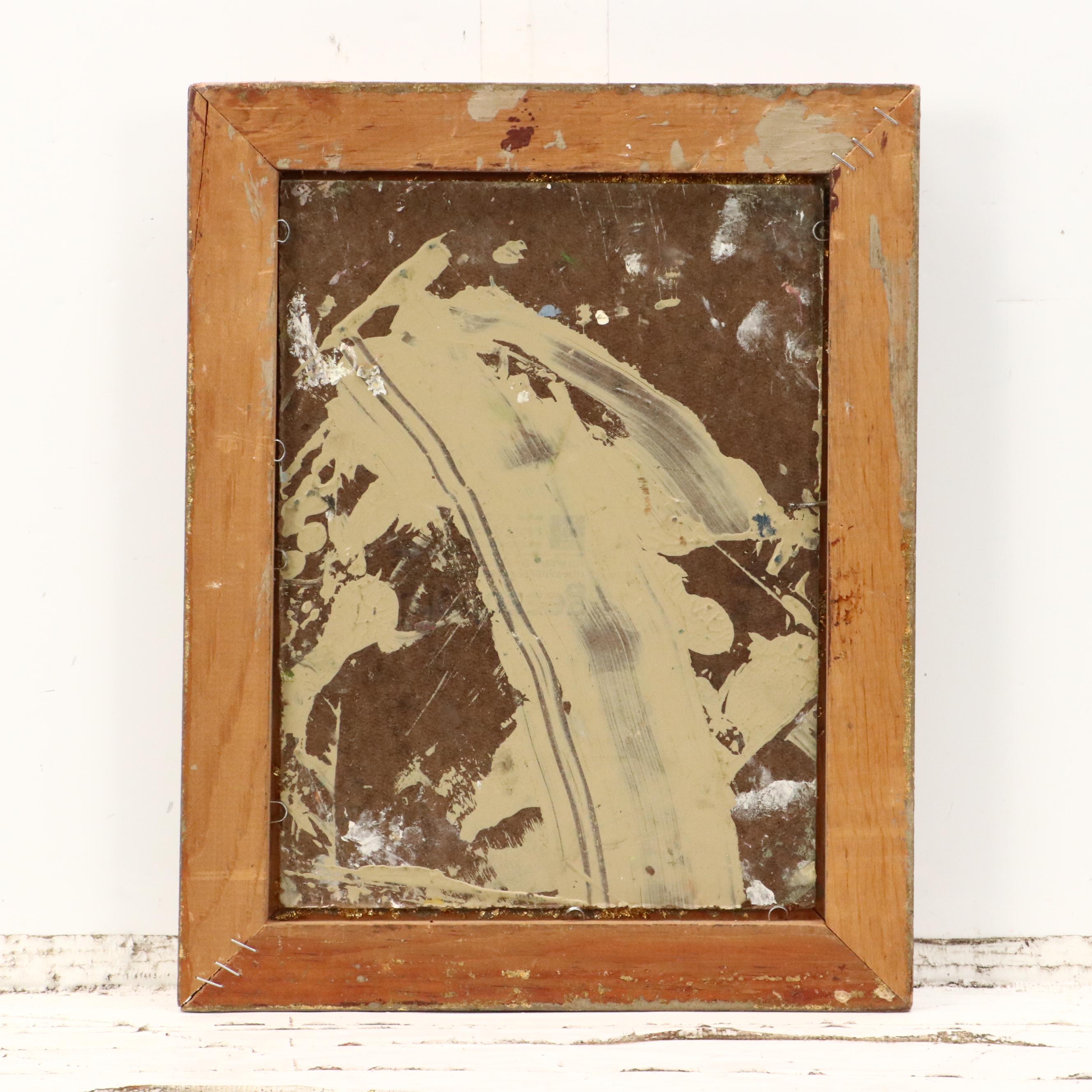 Kevin Kasik Oil Painting of Impressionist Style Seaside Scene, Late 20th Century