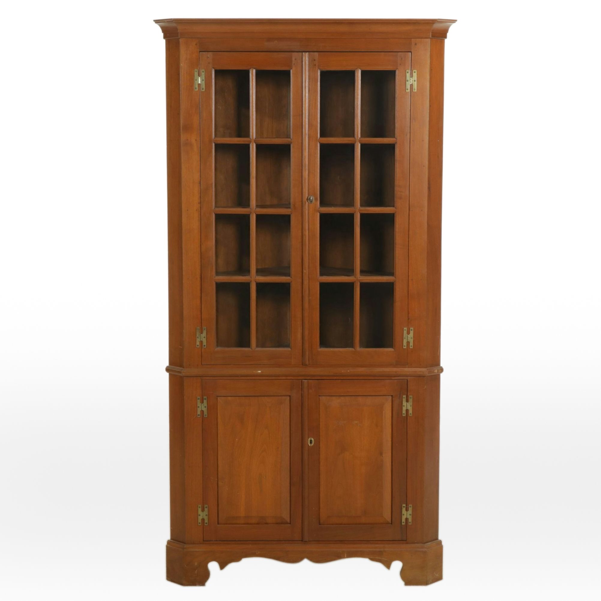 Federal Style Cherry Corner Cabinet