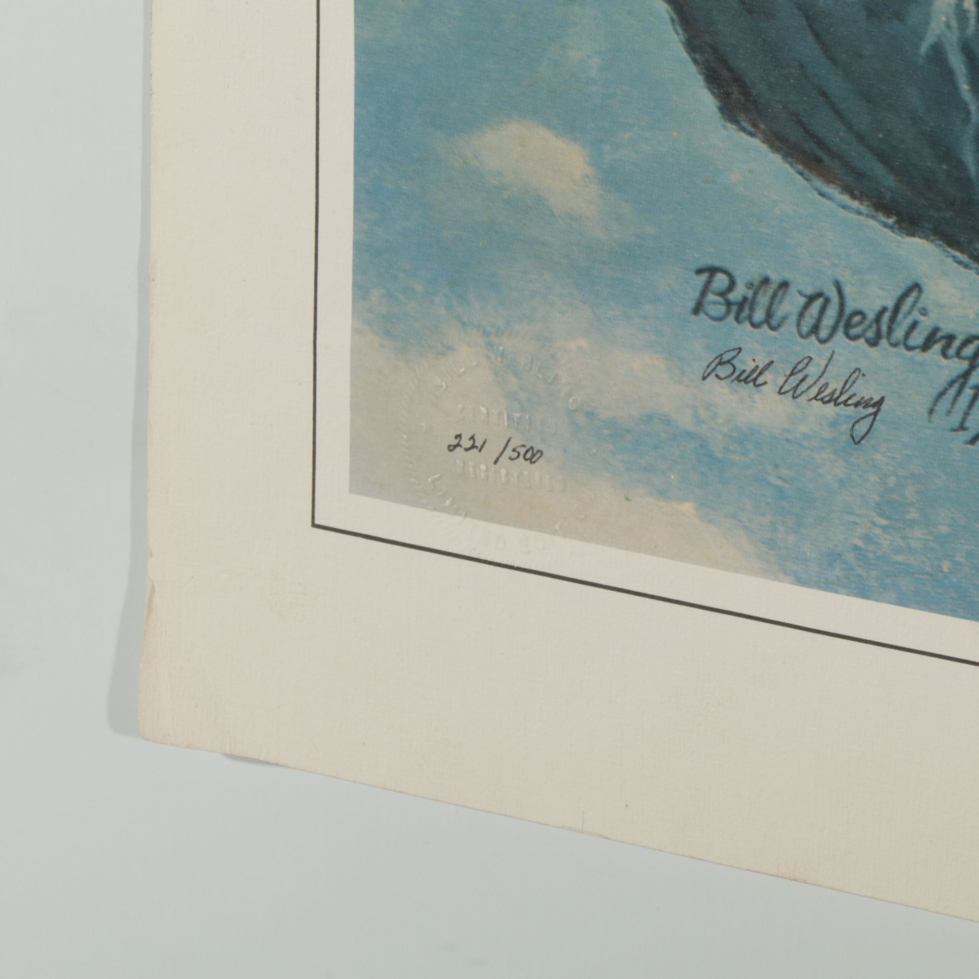 Bill Wesling "American Bald Eagle" Offset Lithograph, 1970