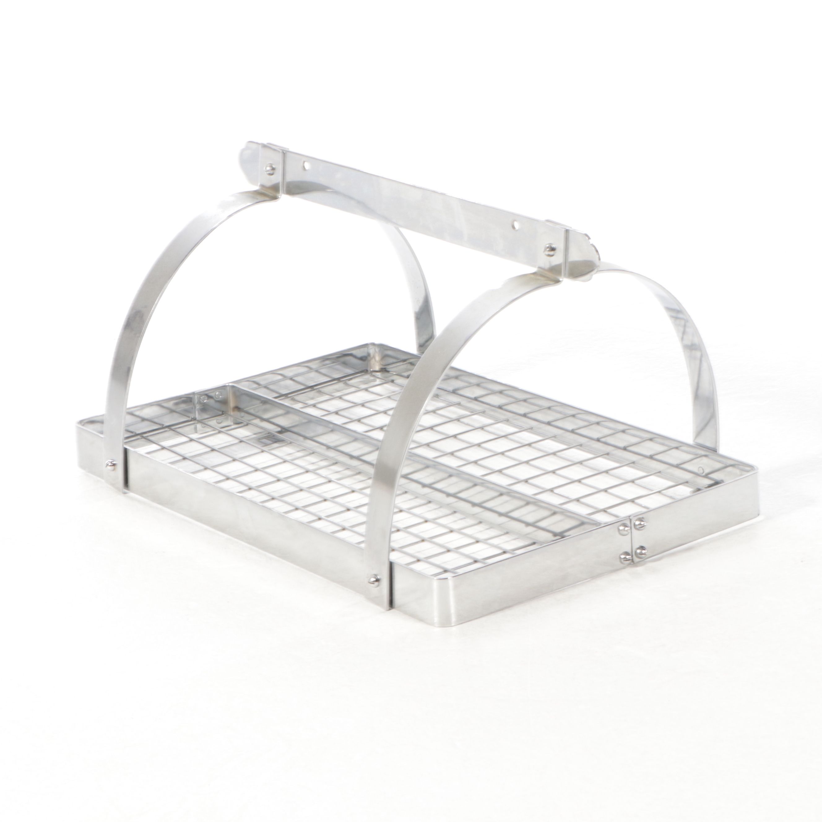 Rectangular Stainless Steel Hanging Pot Rack