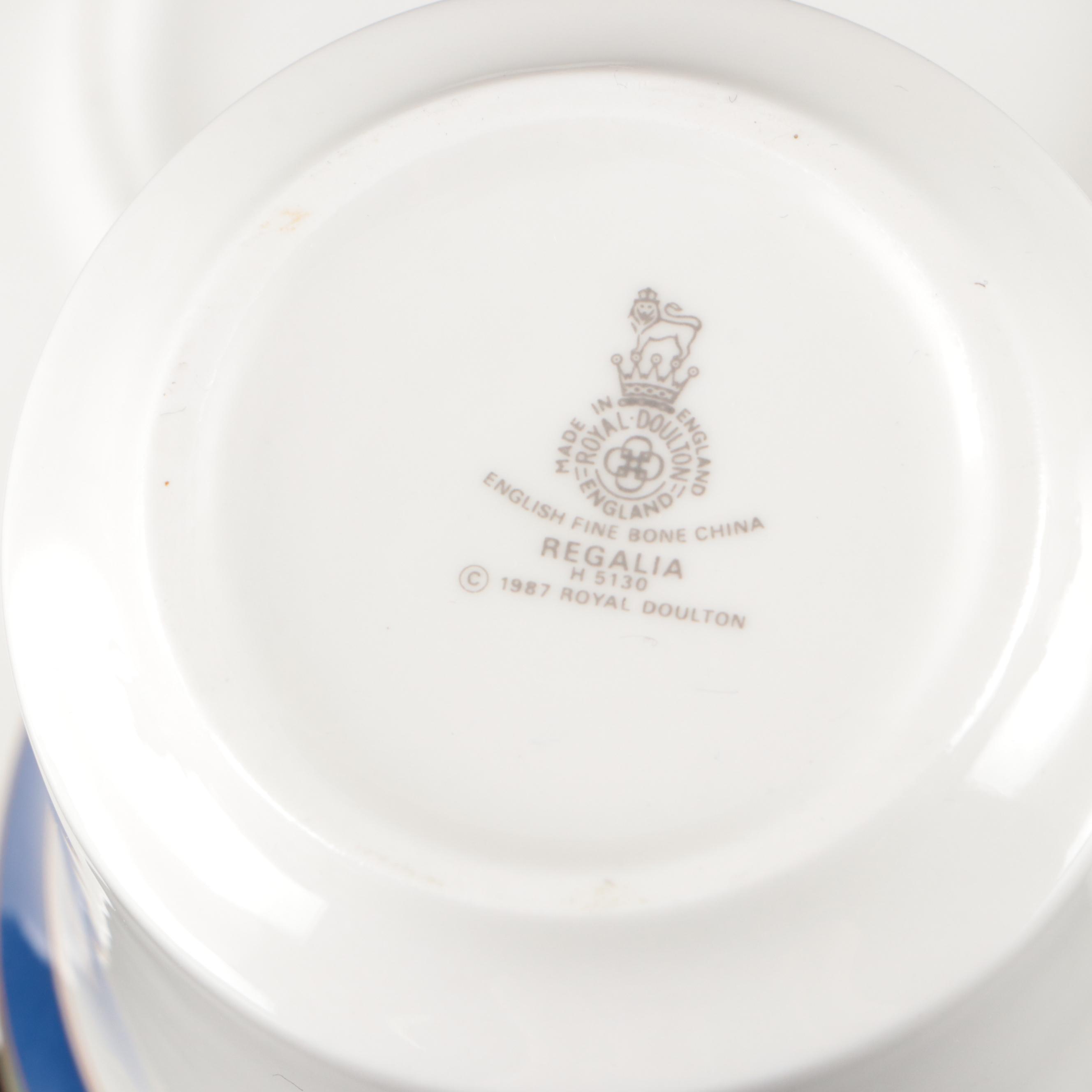 Royal Doulton "Regalia" Porcelain Tableware, 1987