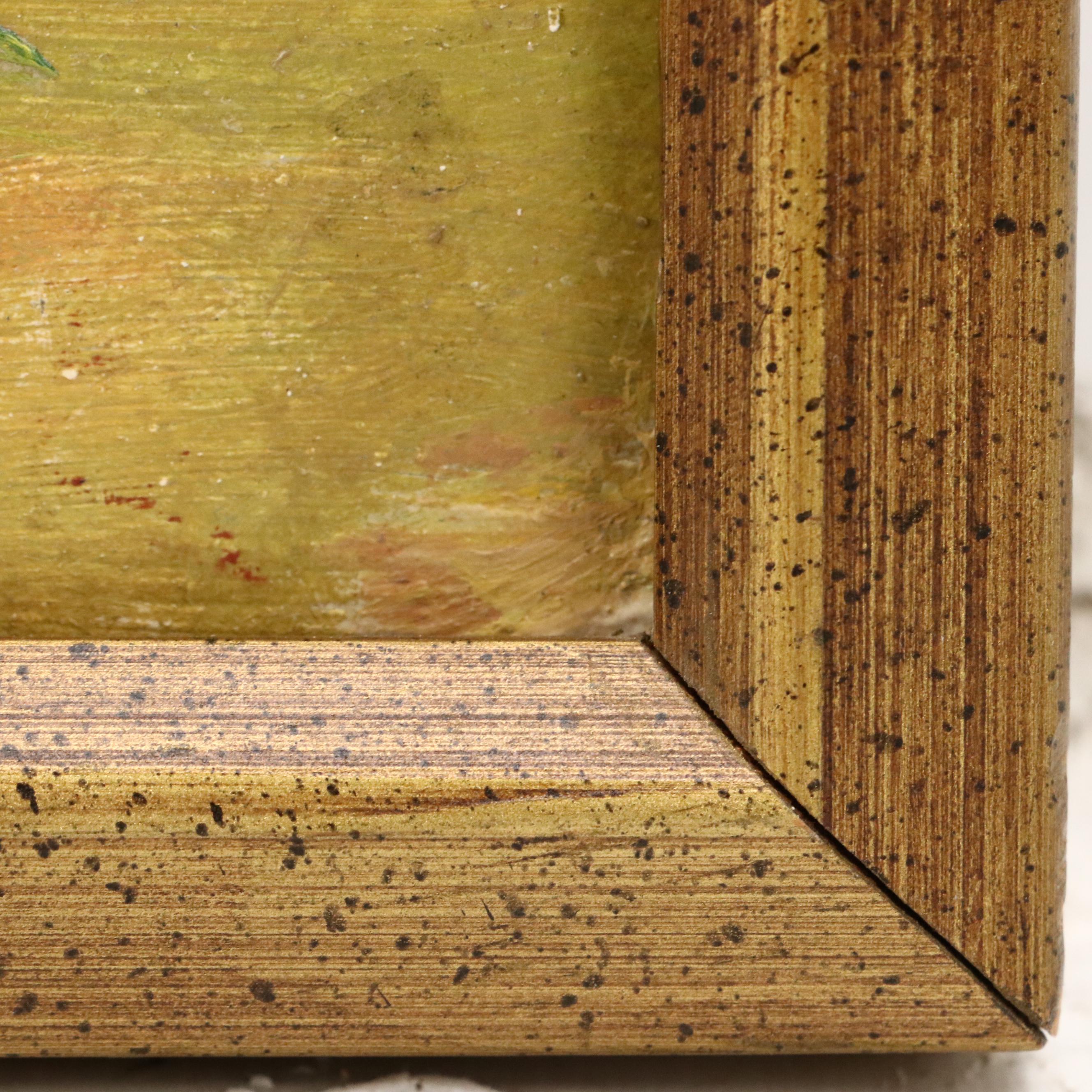 Attributed to Jeanne Reimbolte Oil Impressionistic Landscape, Early 20th Century