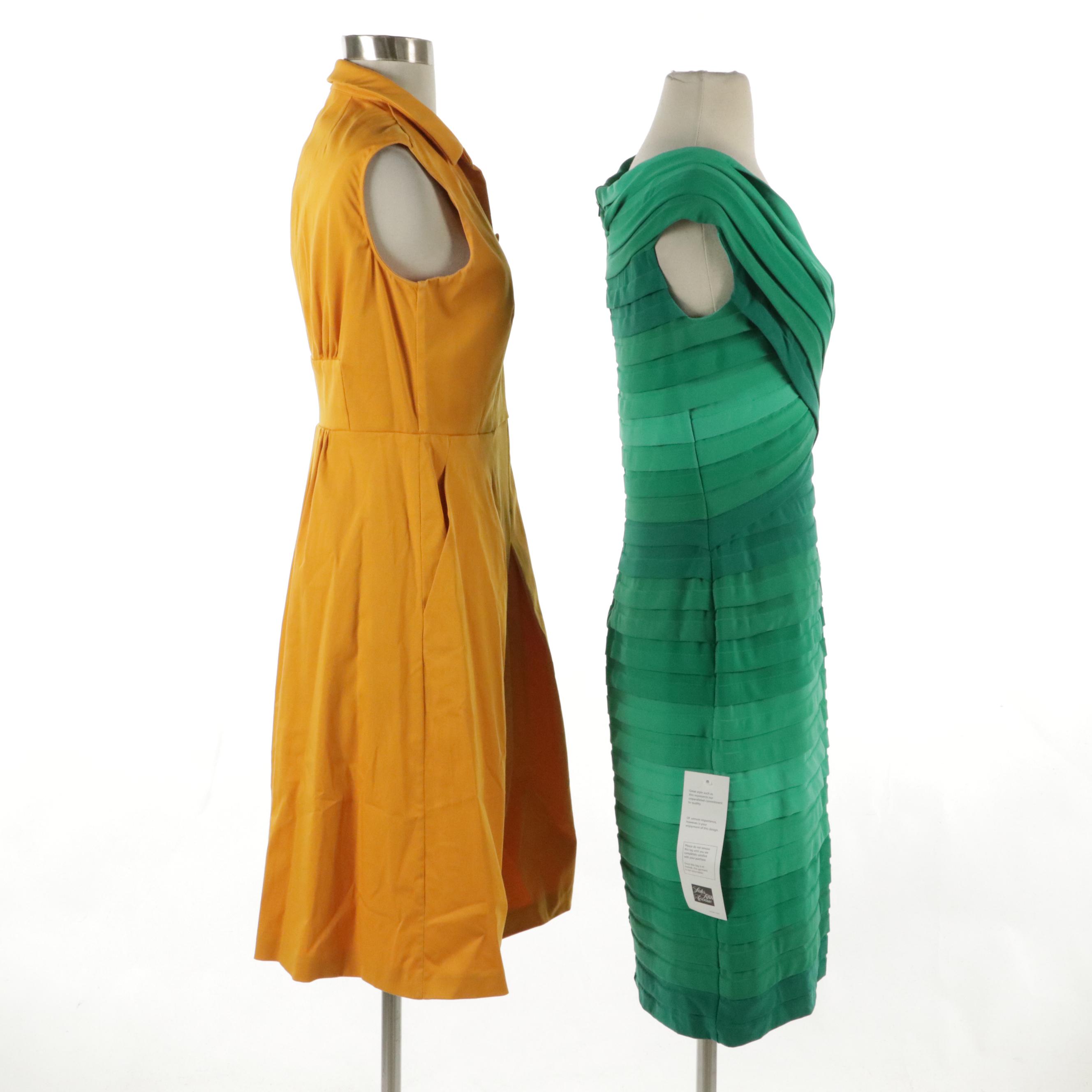 Piazza Sempione Fitted Sleeveless Dress and Tadashi Shoji Bodycon Dress