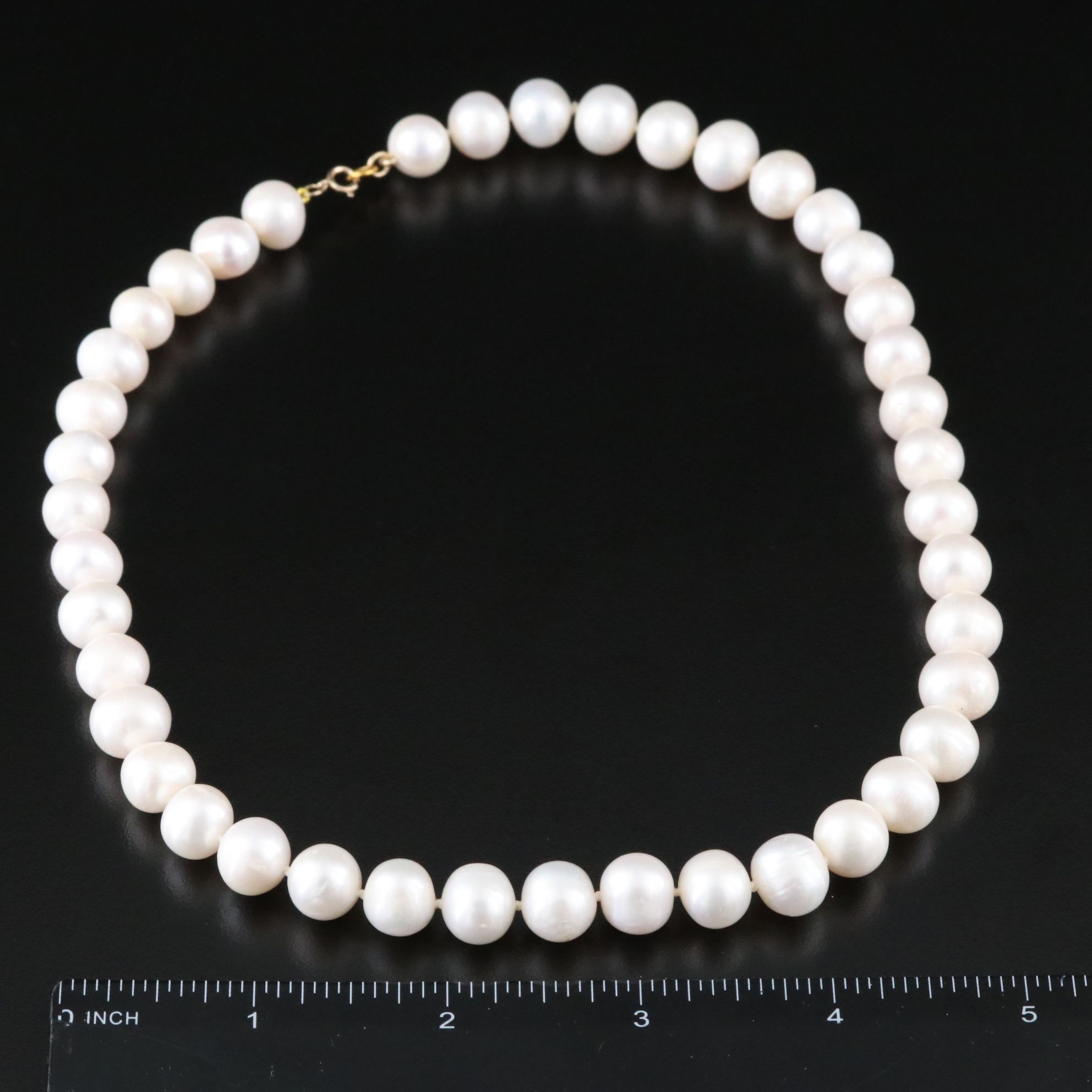 9.50 – 10.50 MM Pearl Necklace with 14K Clasp