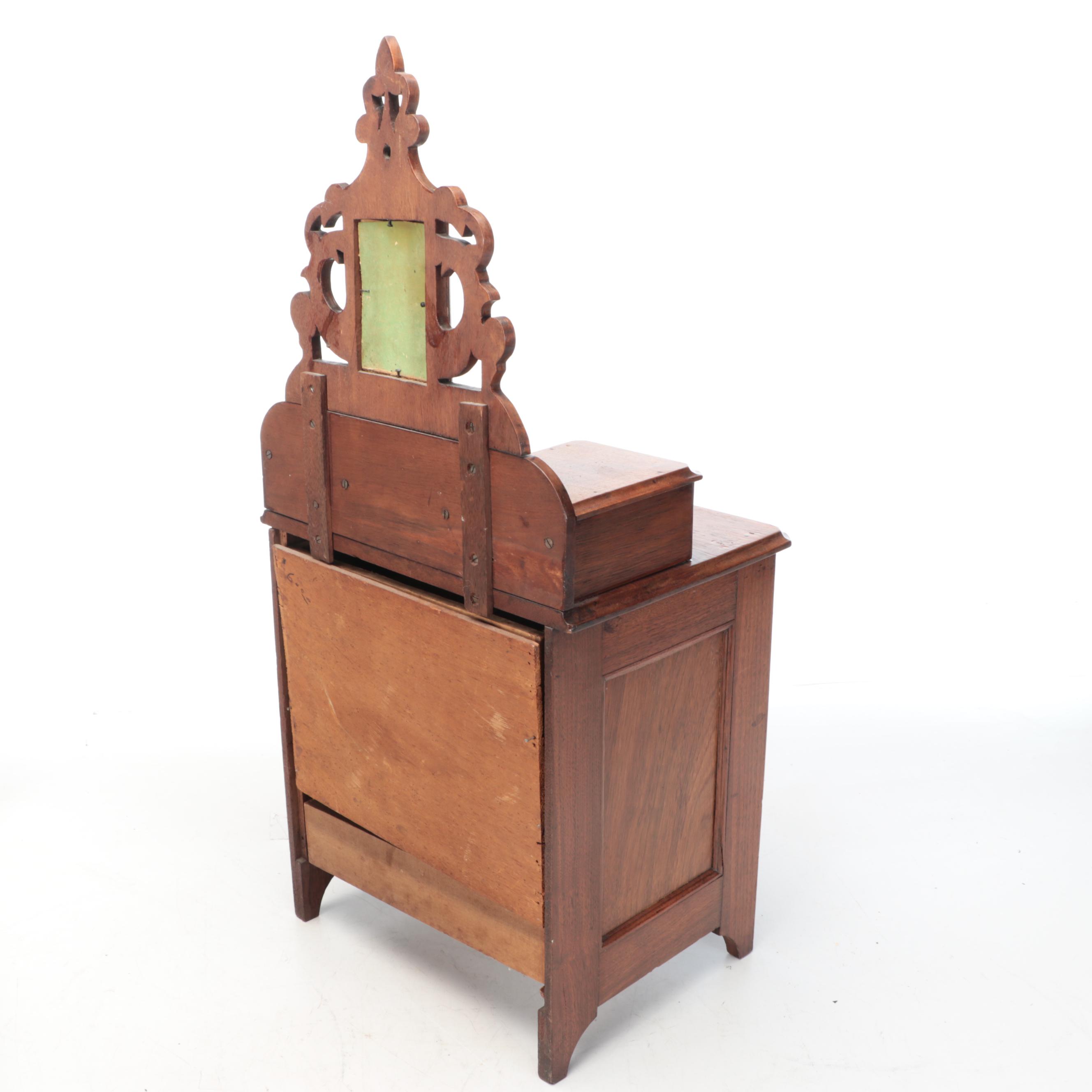 Victorian Eastlake Style Wood Doll Bed and Dresser