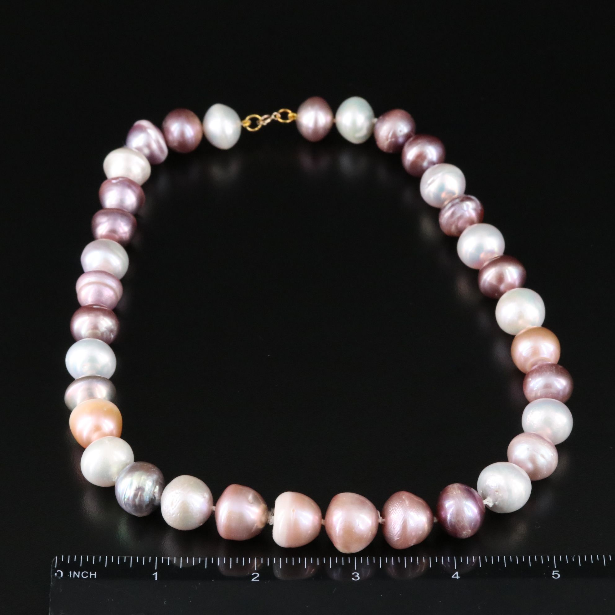 13.00 – 15.00 MM Pearl Necklace with 14K Clasp