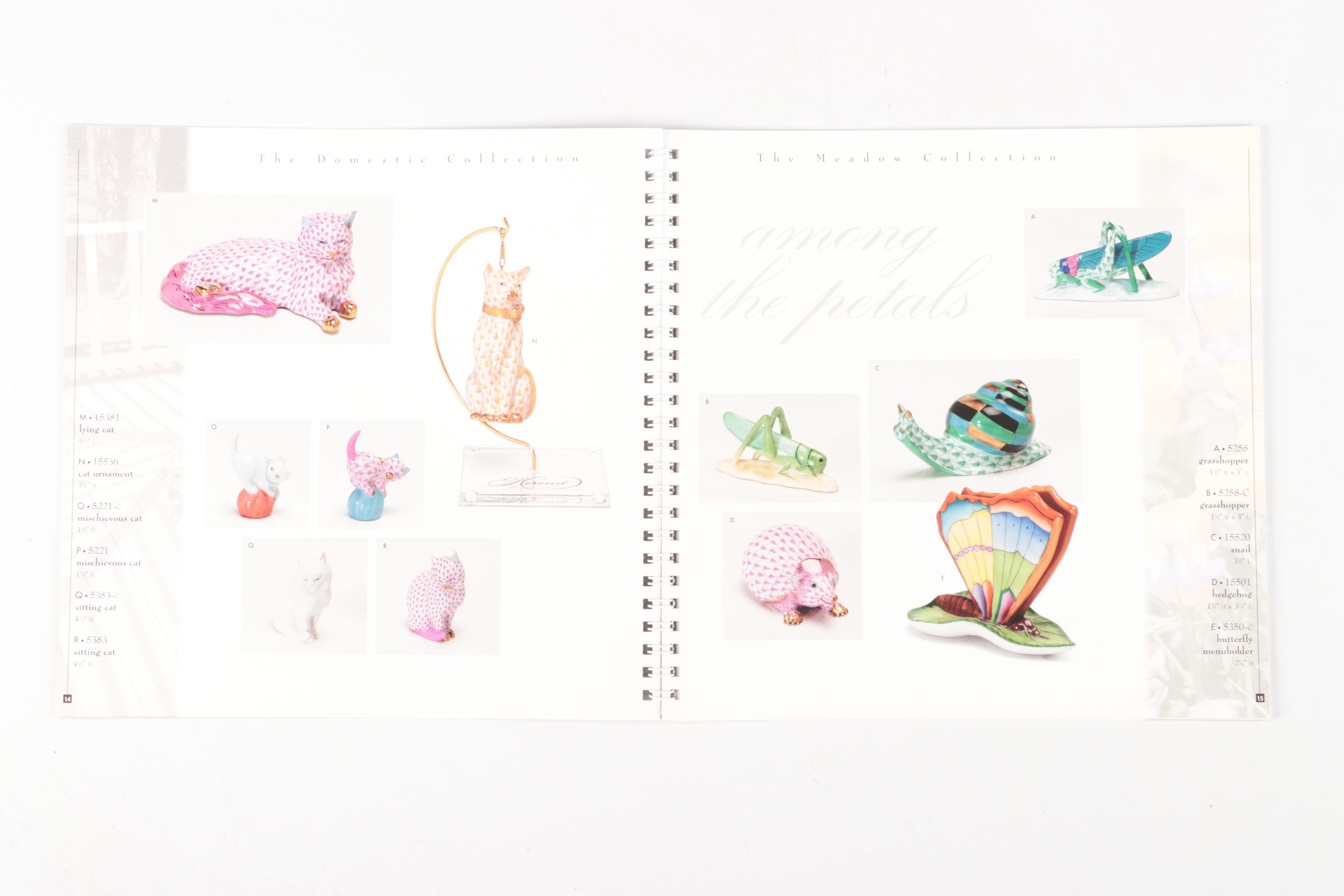 Herend and Limoges Catalogs