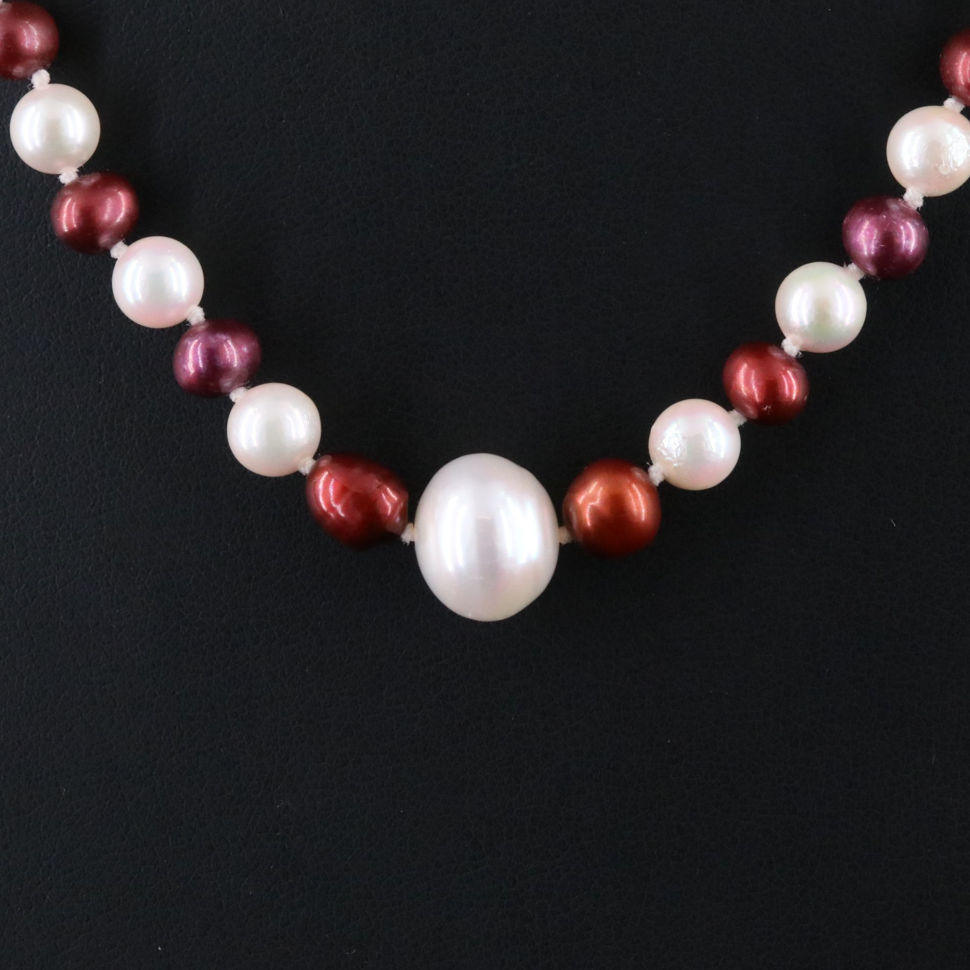 6.60 – 12.00 MM Pearl Necklace with 14K Clasp