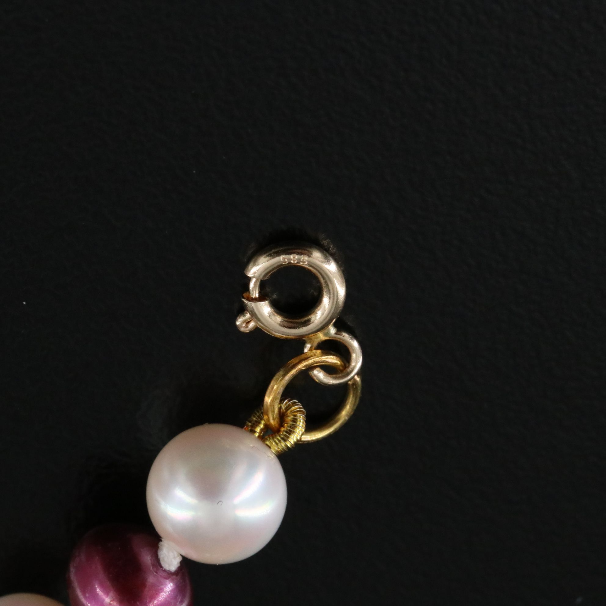 6.60 – 12.00 MM Pearl Necklace with 14K Clasp