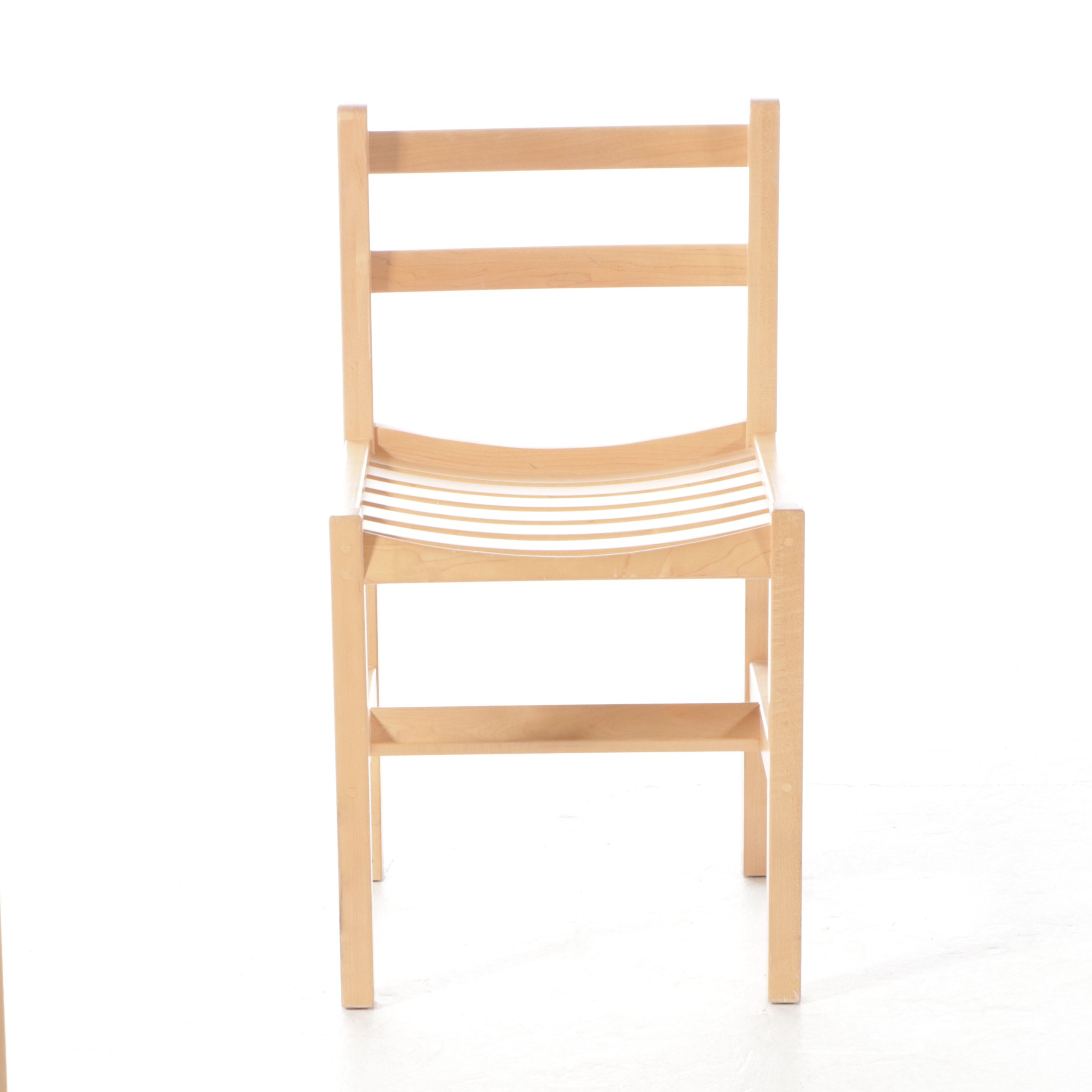 Blonde Wood Desk with Hutch and Desk Chair