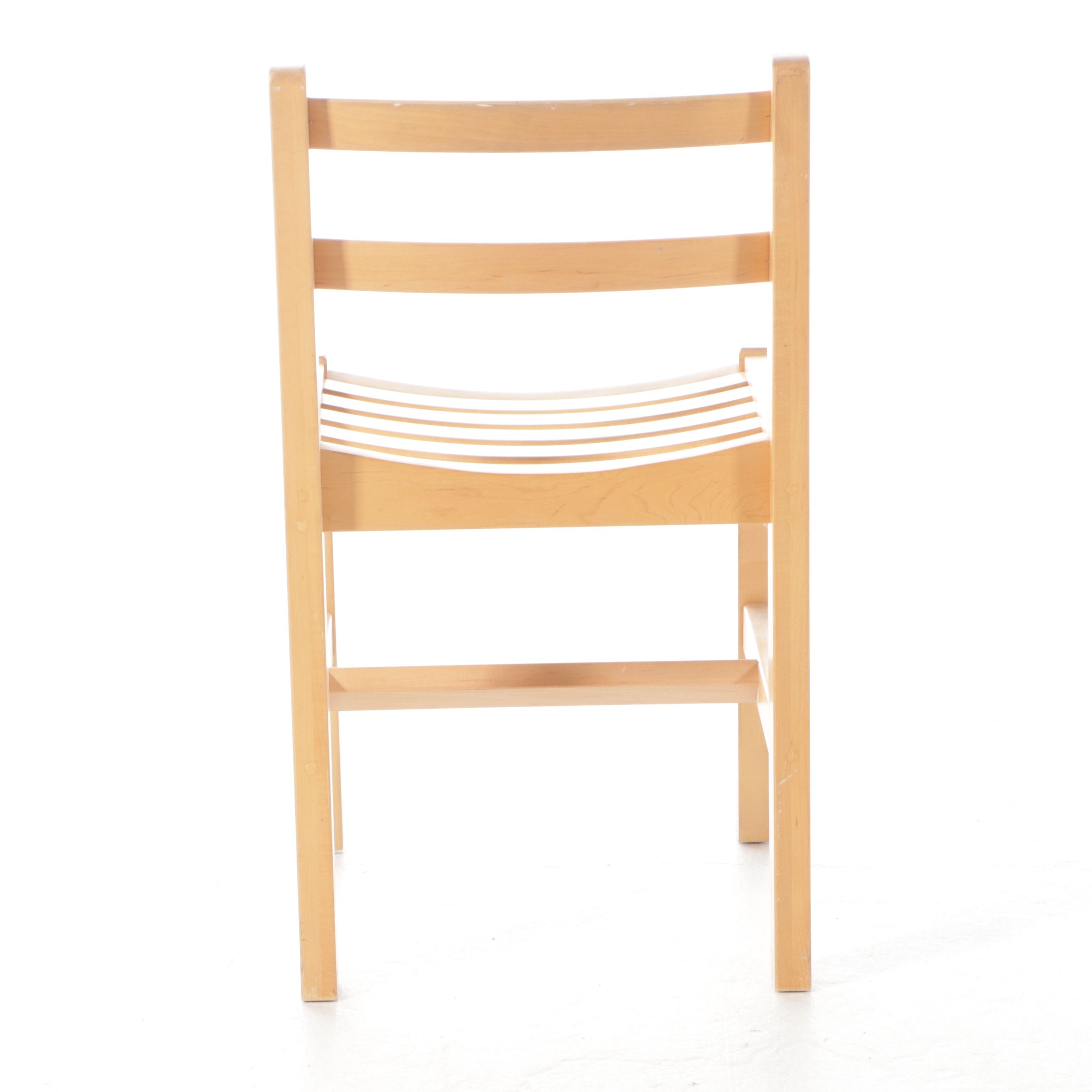 Blonde Wood Desk with Hutch and Desk Chair