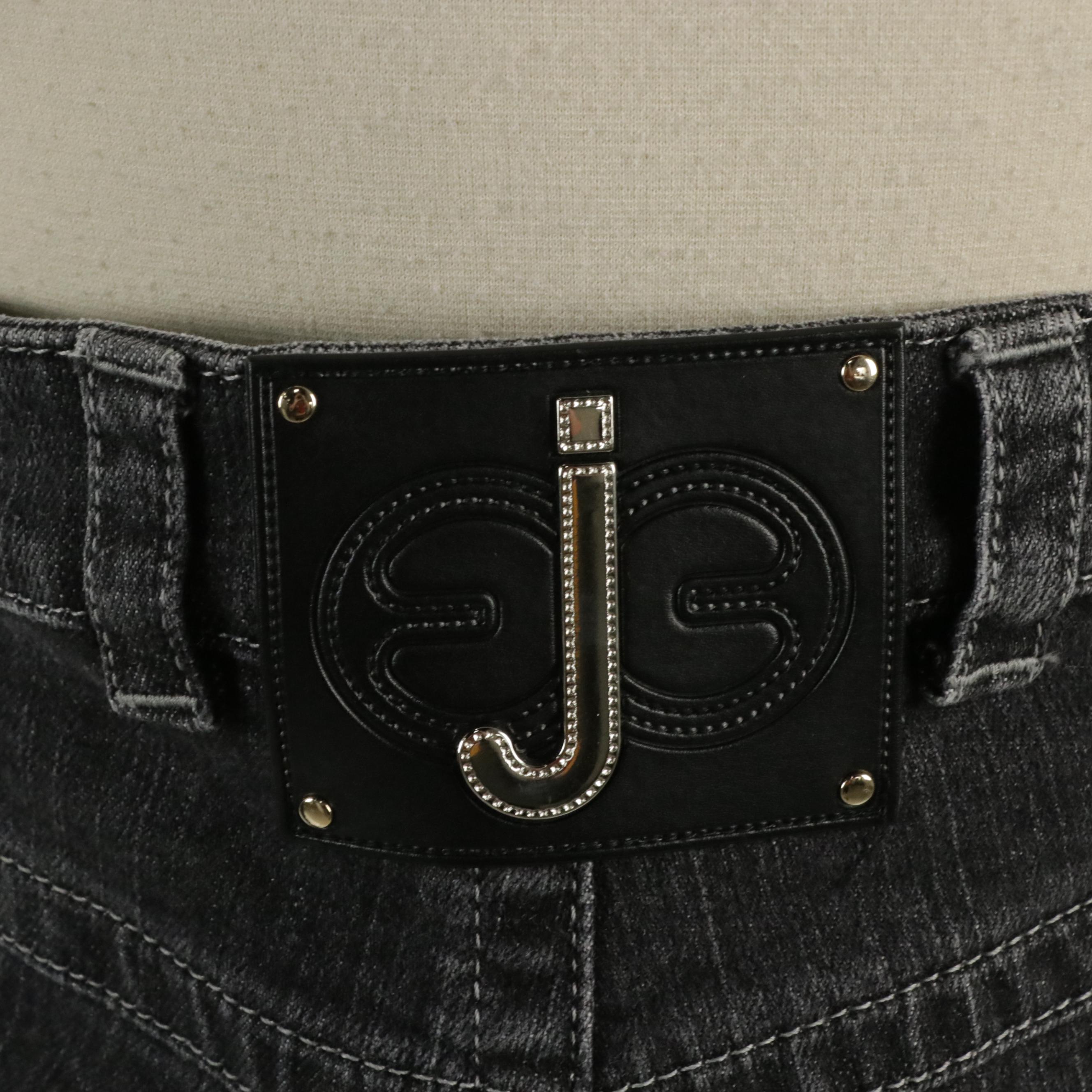 Escada Studded and Grey Denim Jeans, With Tags