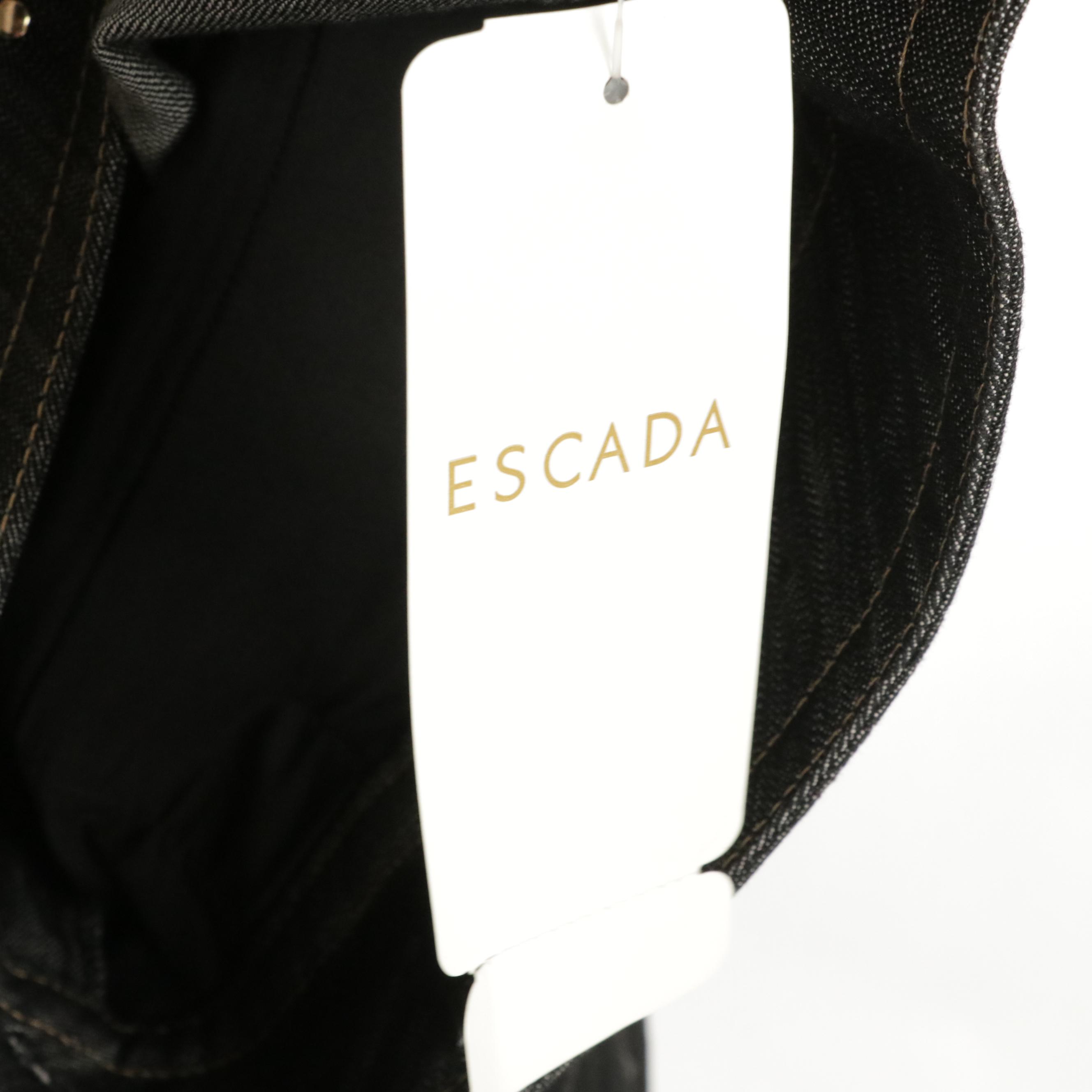 Escada Studded and Grey Denim Jeans, With Tags