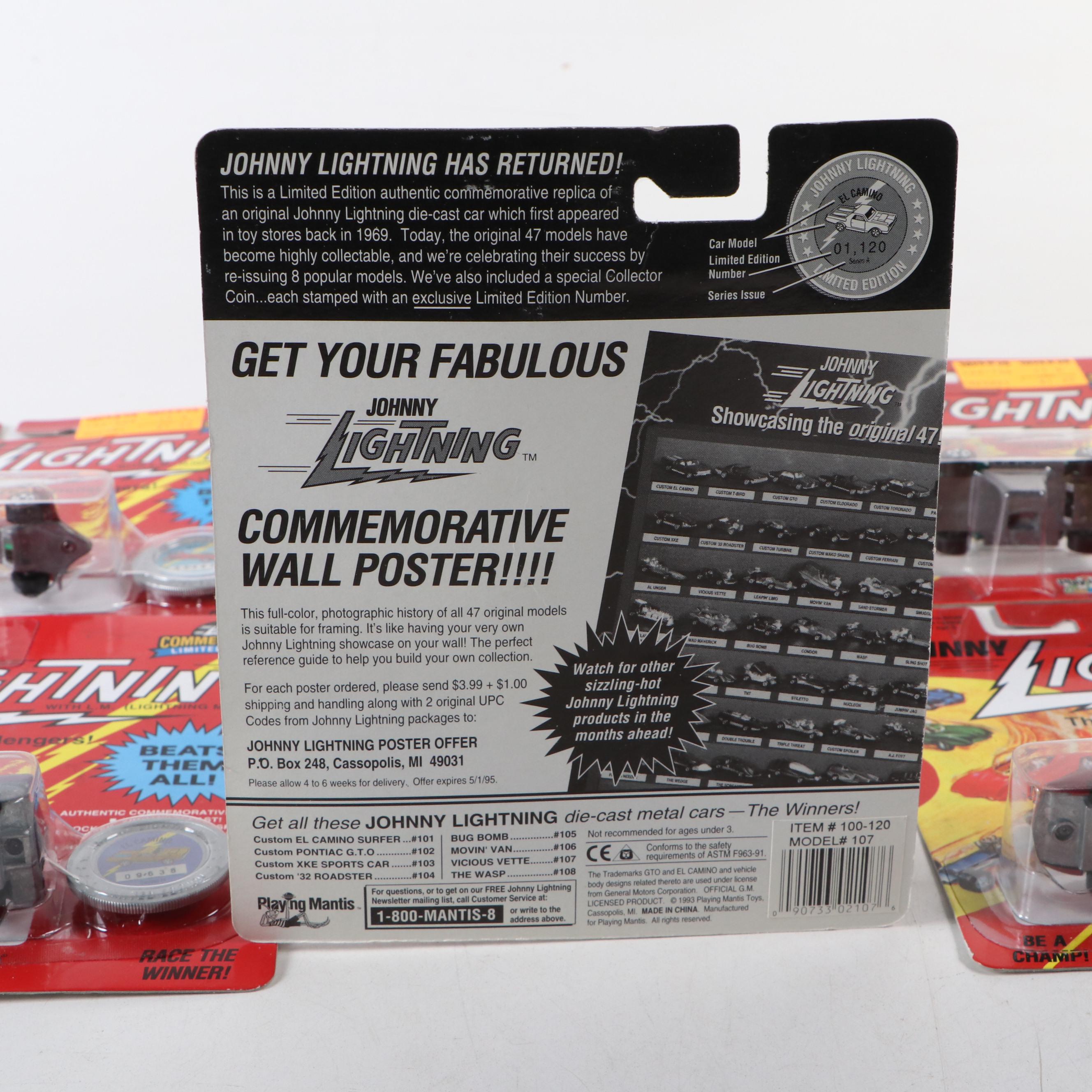 Johnny Lightning "1970 Boss 302," "El Camino" and More Toy Cars, 1993–1994