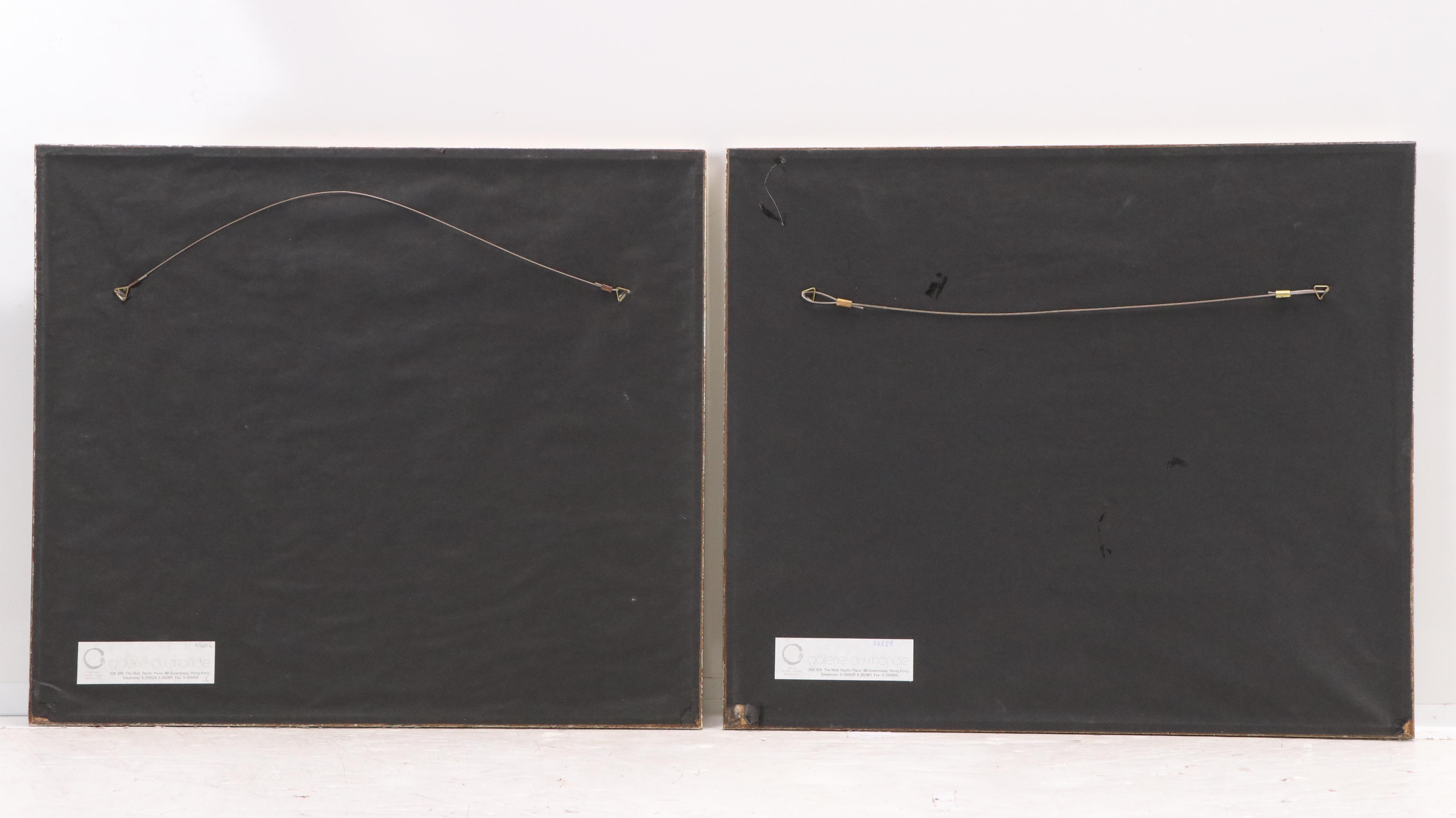 Pair of Woodblock Prints After Hu Zhengyan of Fruit and Berries