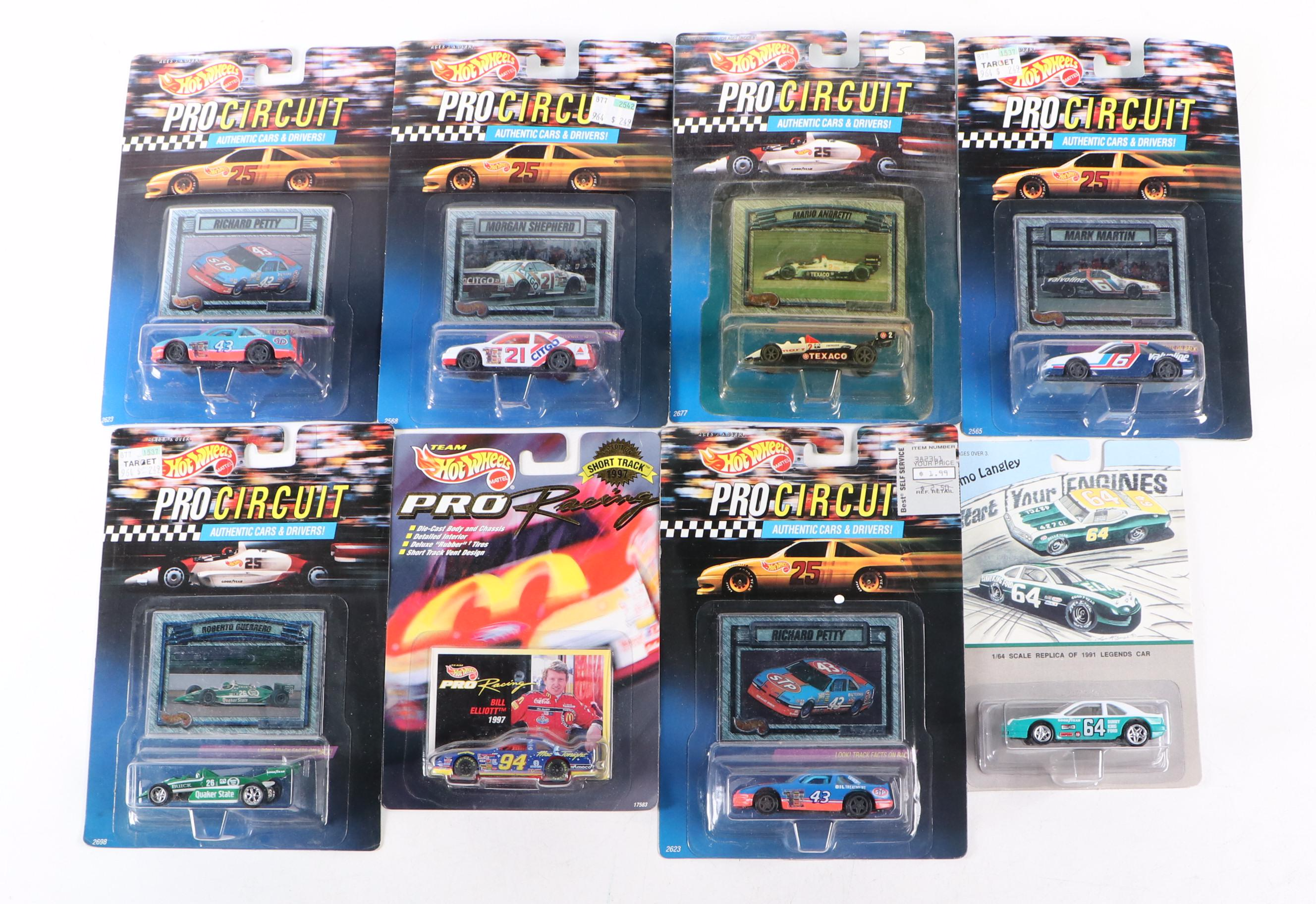 Hot Wheels "Mario Andretti" with More Pro Circuit, Pro Racing and Other Cars