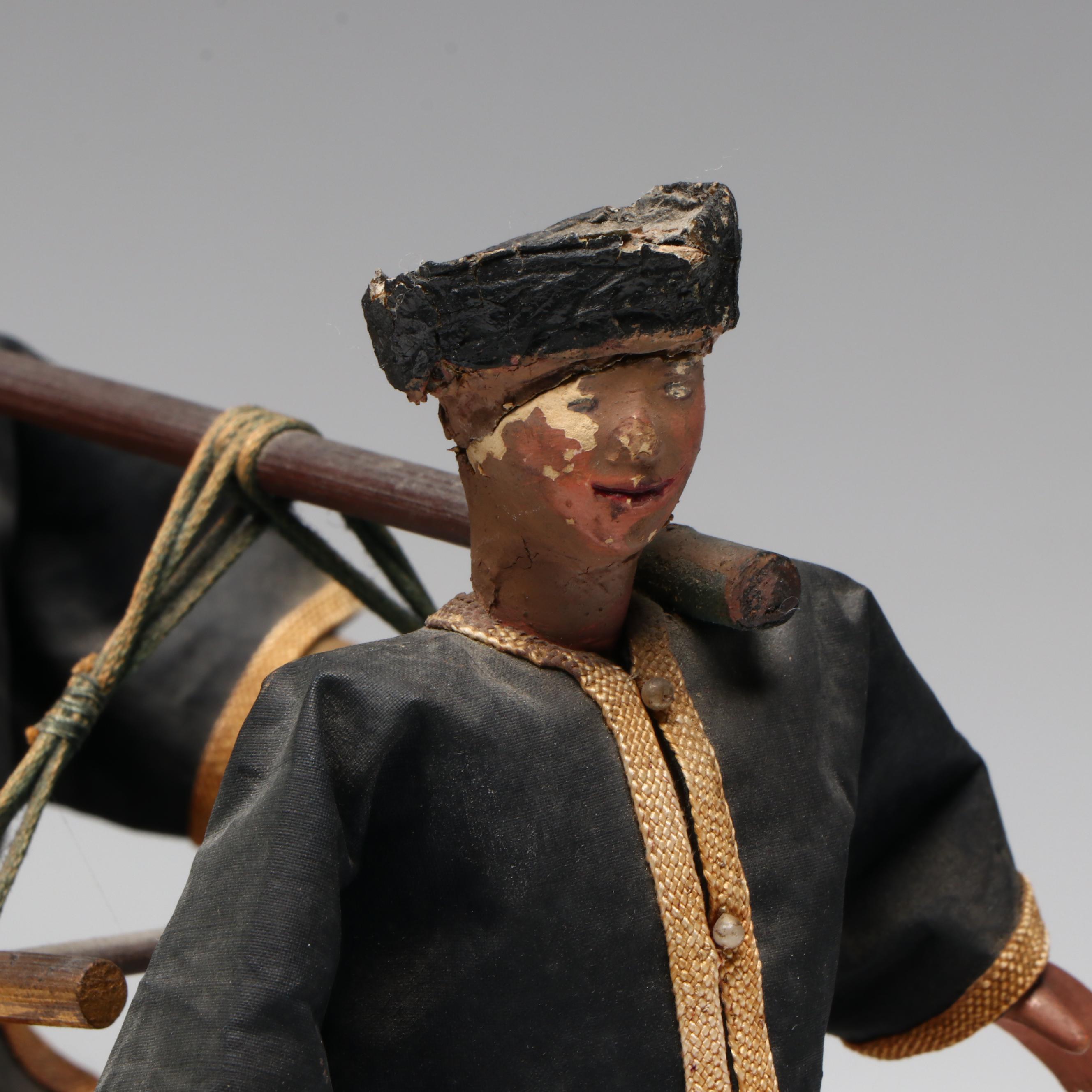 Chinese Model of Sovereign Carried in Sedan, Early 20th Century