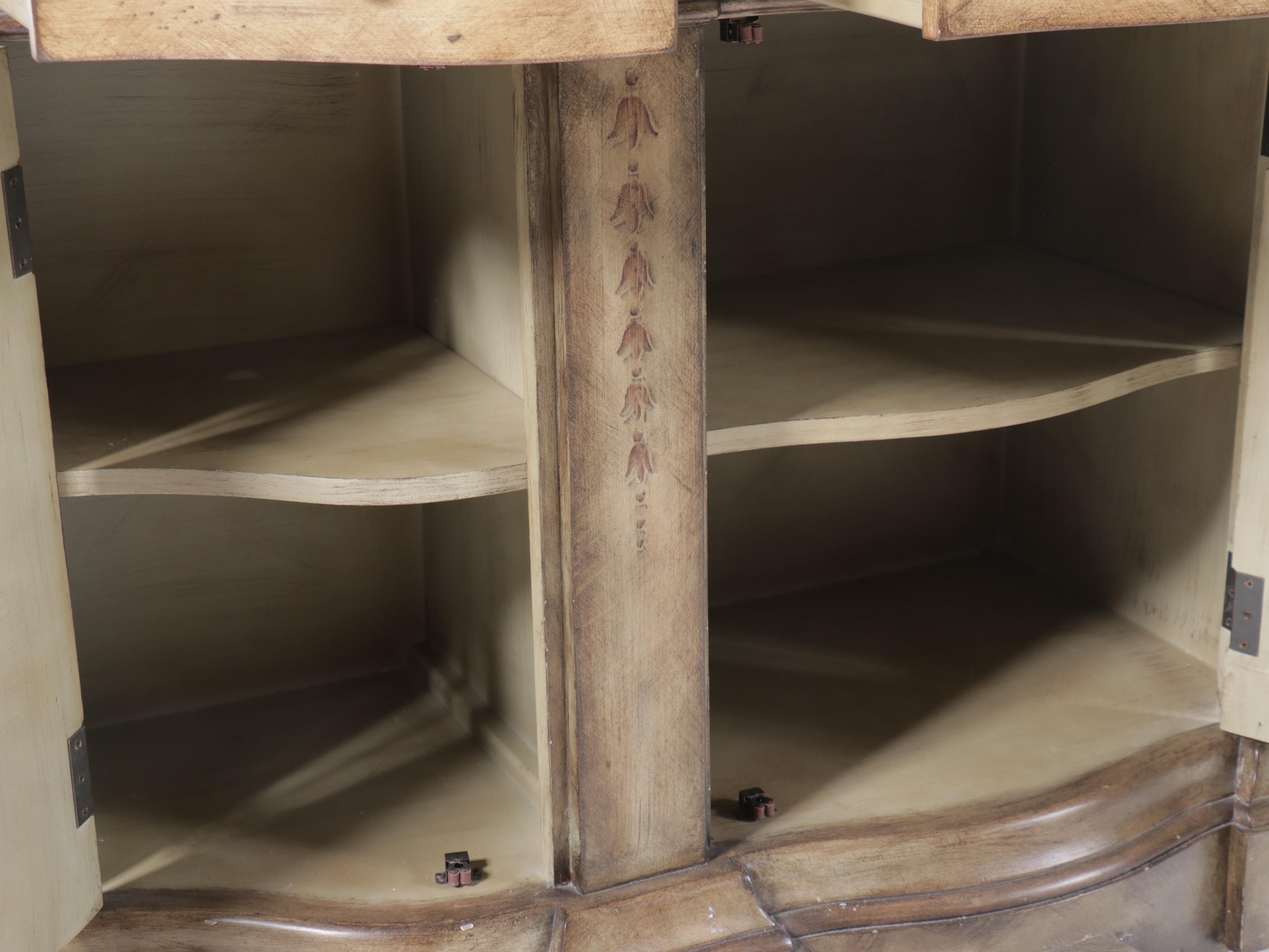 Paint-Decorated Wood Buffet