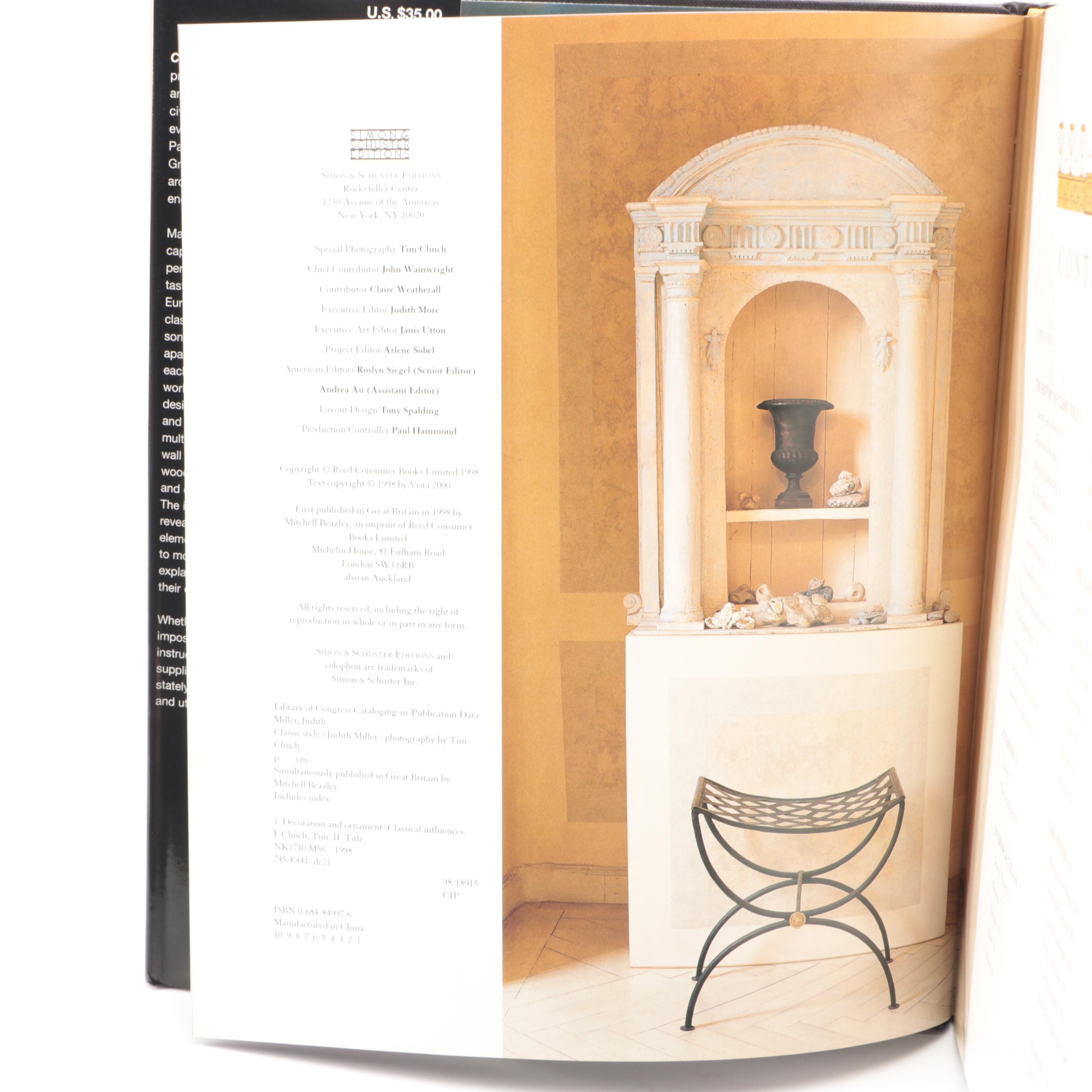 "Design is in the Details," "Classic Style," and More Interior Design Books