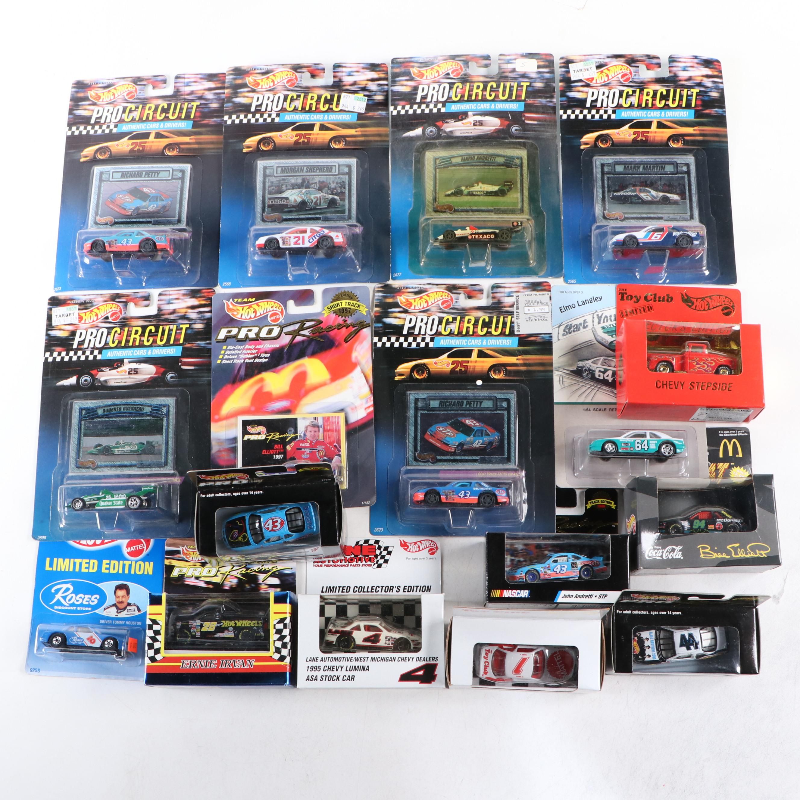 Hot Wheels "Mario Andretti" with More Pro Circuit, Pro Racing and Other Cars