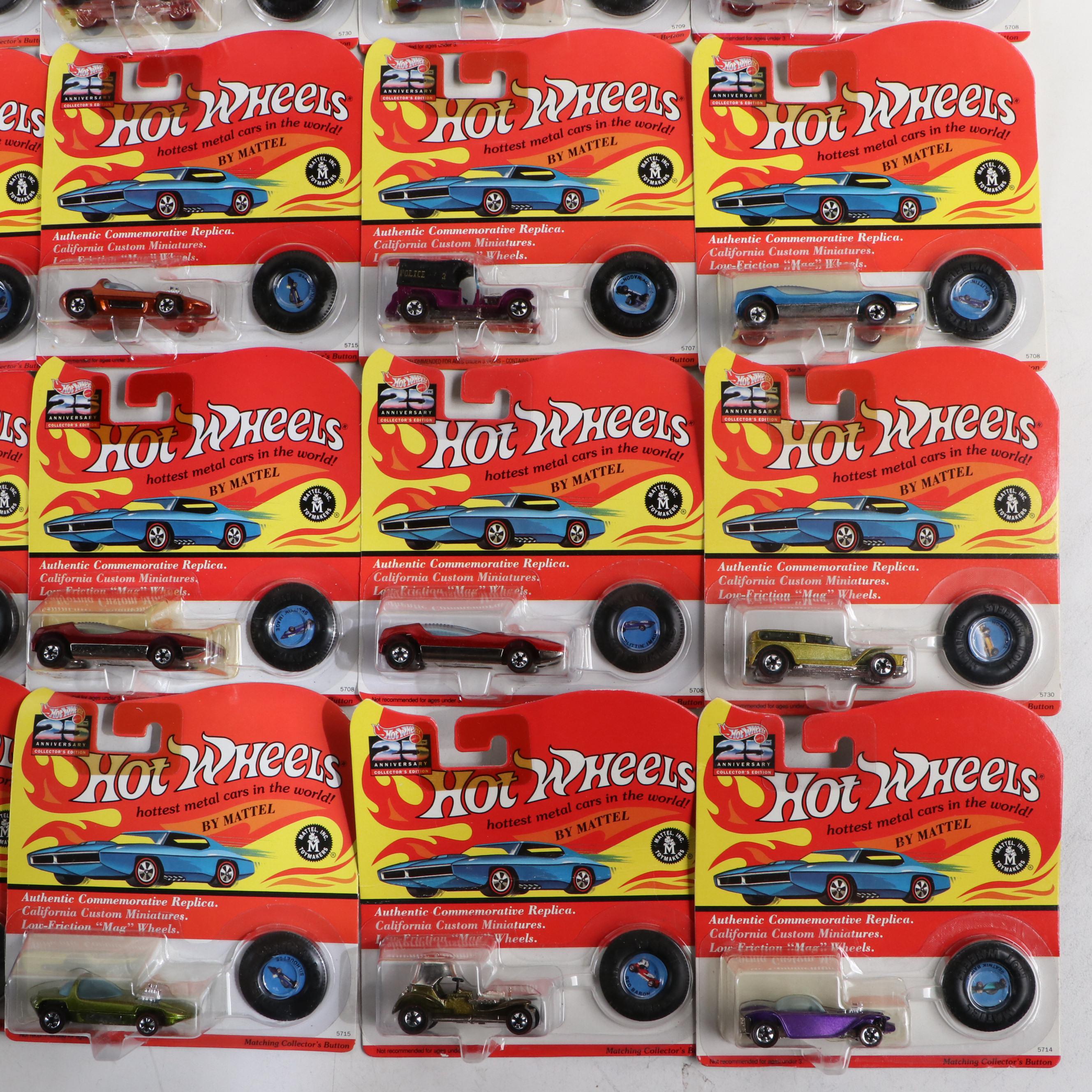 Hot Wheels 25th Anniversary Collectors Edition Toy Cars