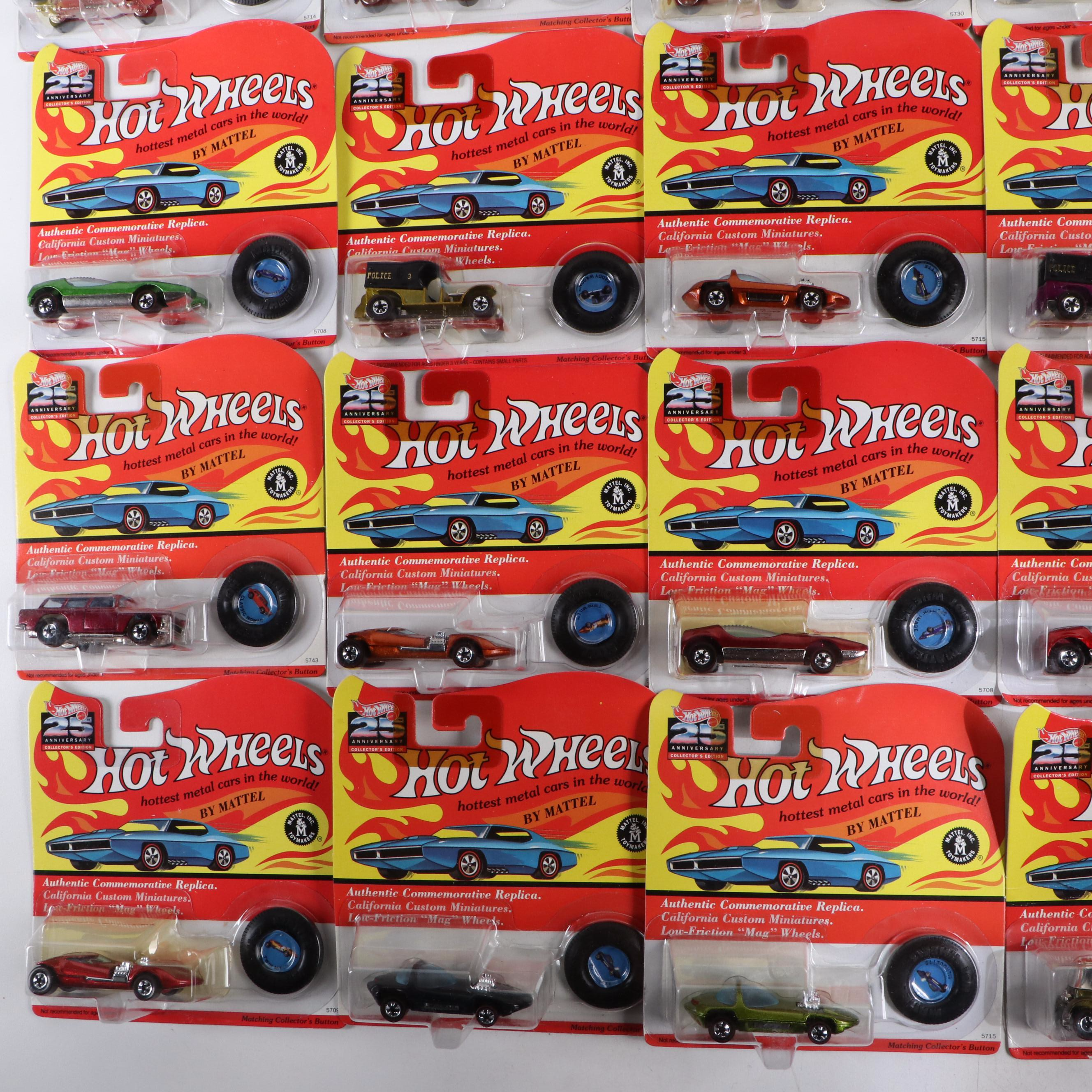 Hot Wheels 25th Anniversary Collectors Edition Toy Cars